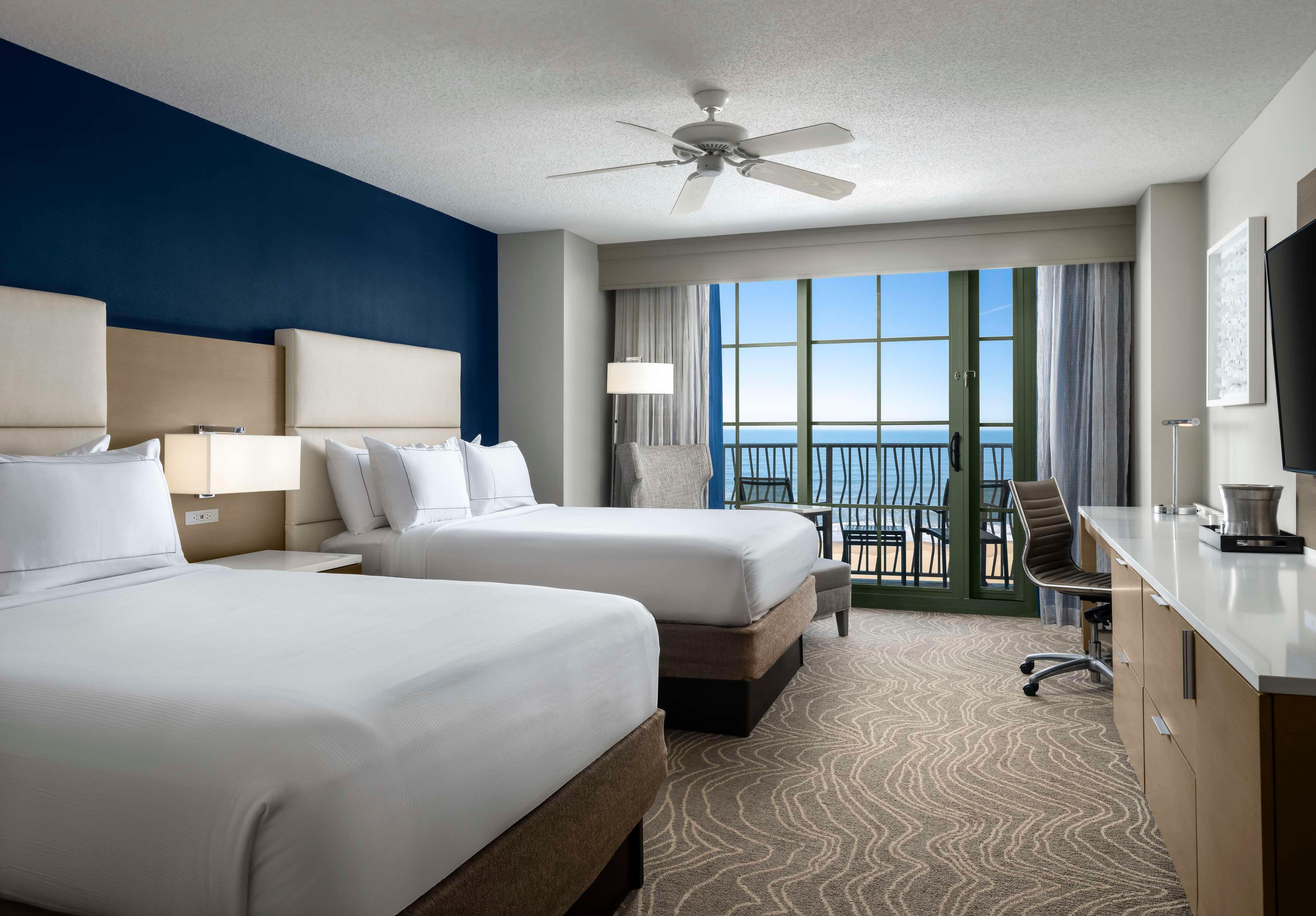 Room, 2 Double Beds, Beach Front, Balcony