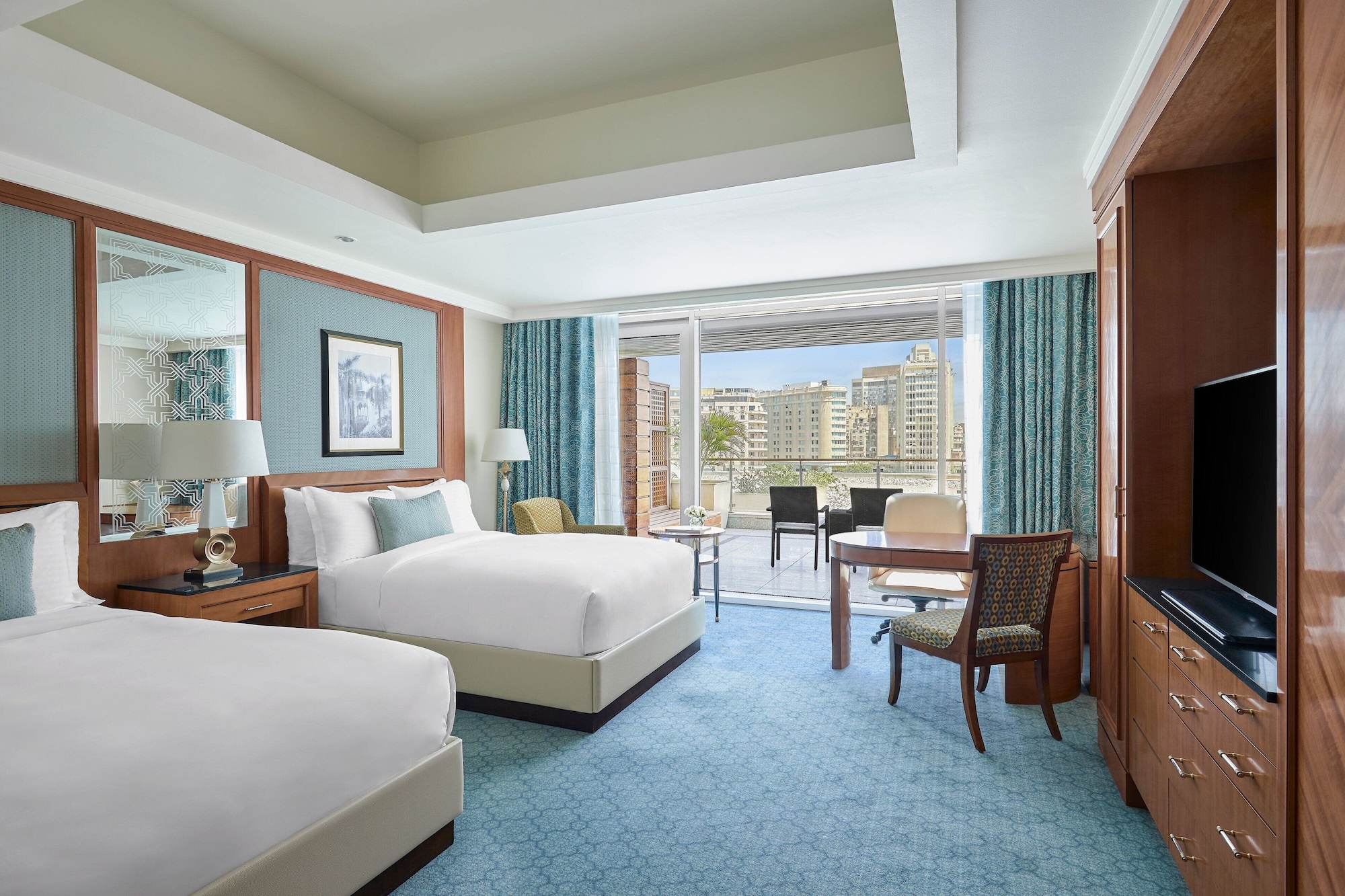 DELUXE, 2 DOUBLE BEDS, WITH VIEW