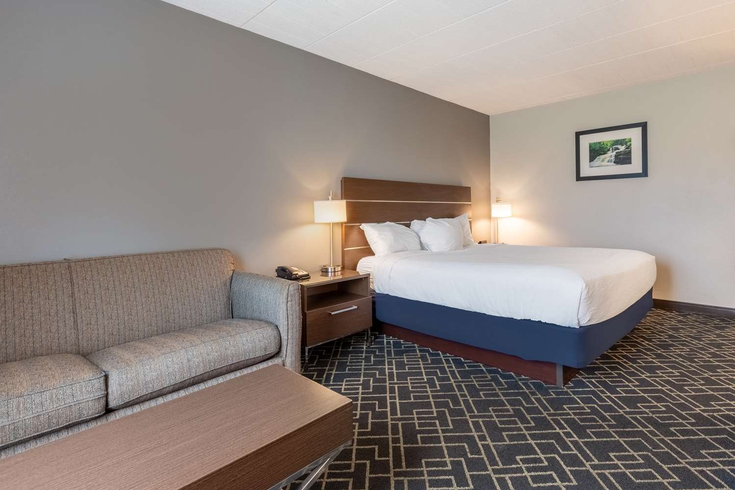 غرفة بسرير كينج بإطلالة على الجبل يُسمح فيها بالحيوانات الأليفة، Best Western Hunt's Landing Hotel Matamoras/Milford 2/5