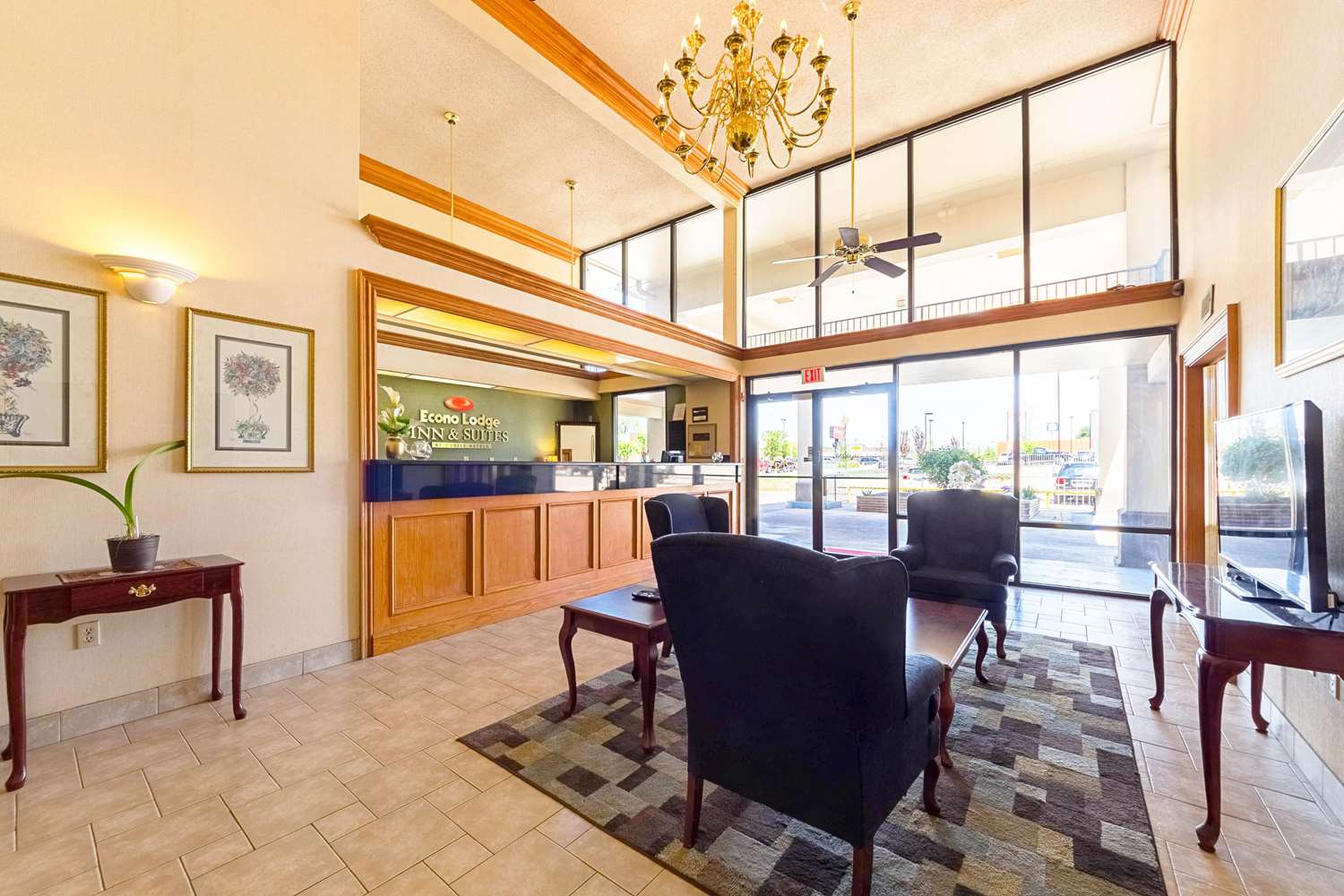 Lobby at Eco Lodge Inn & Suites Bentonville near I 49, BENTONVILLE - AR