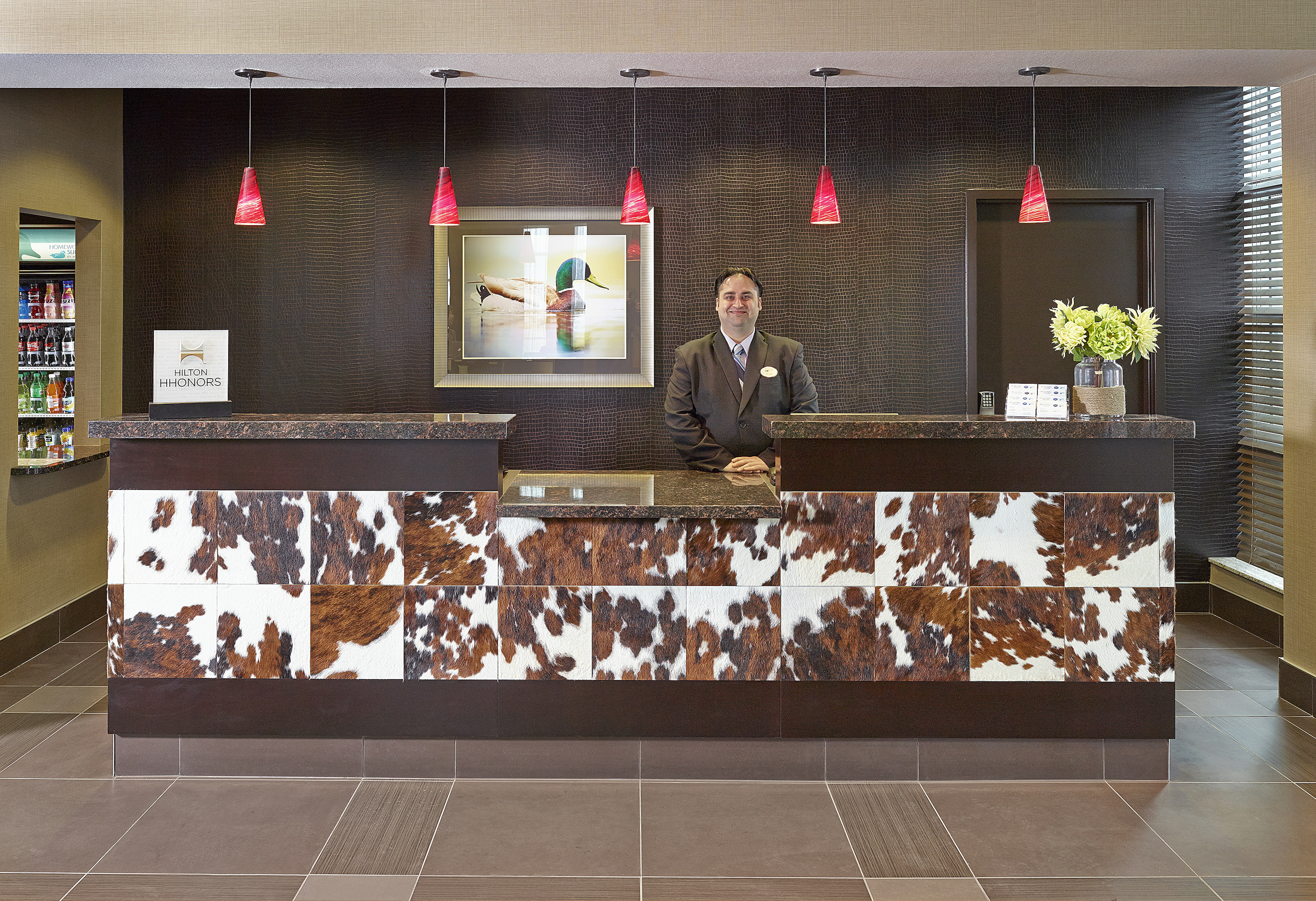 Lobby at Homewood Suites by Hilton Calgary-Airport, Alberta, Canada, CALGARY