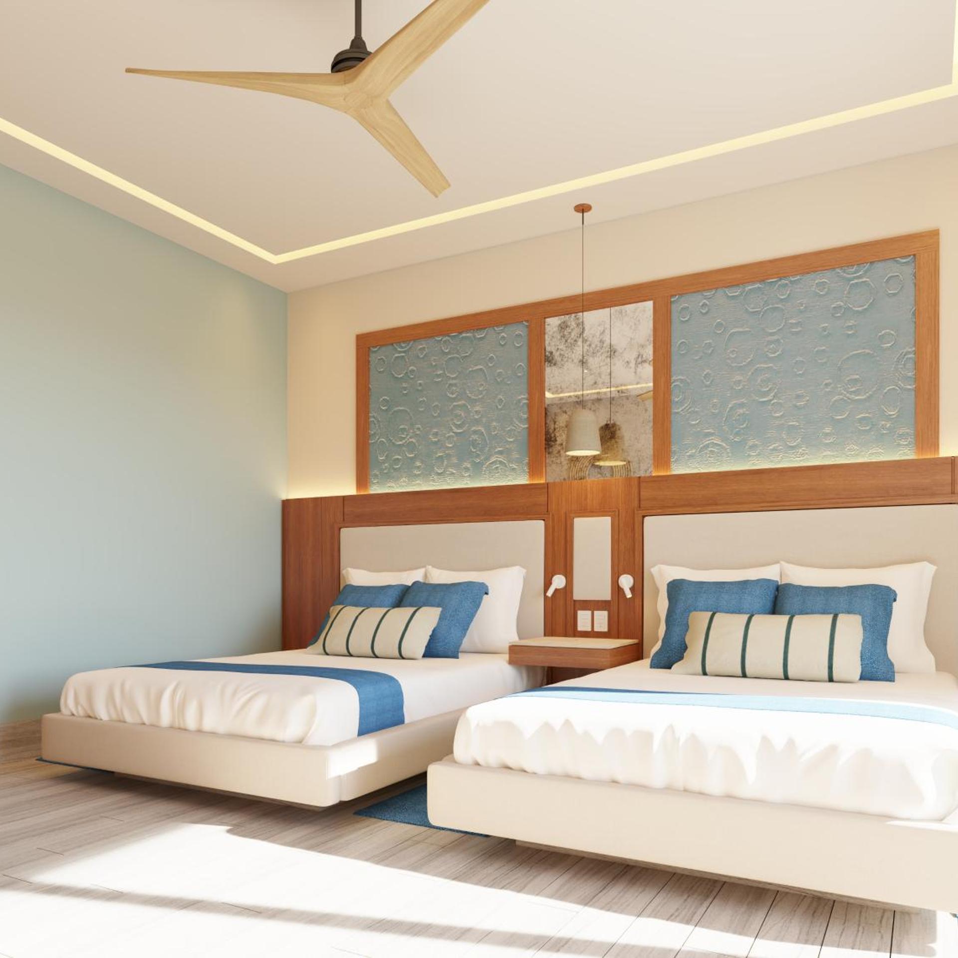 Garden, Luxury, 2 Double Beds