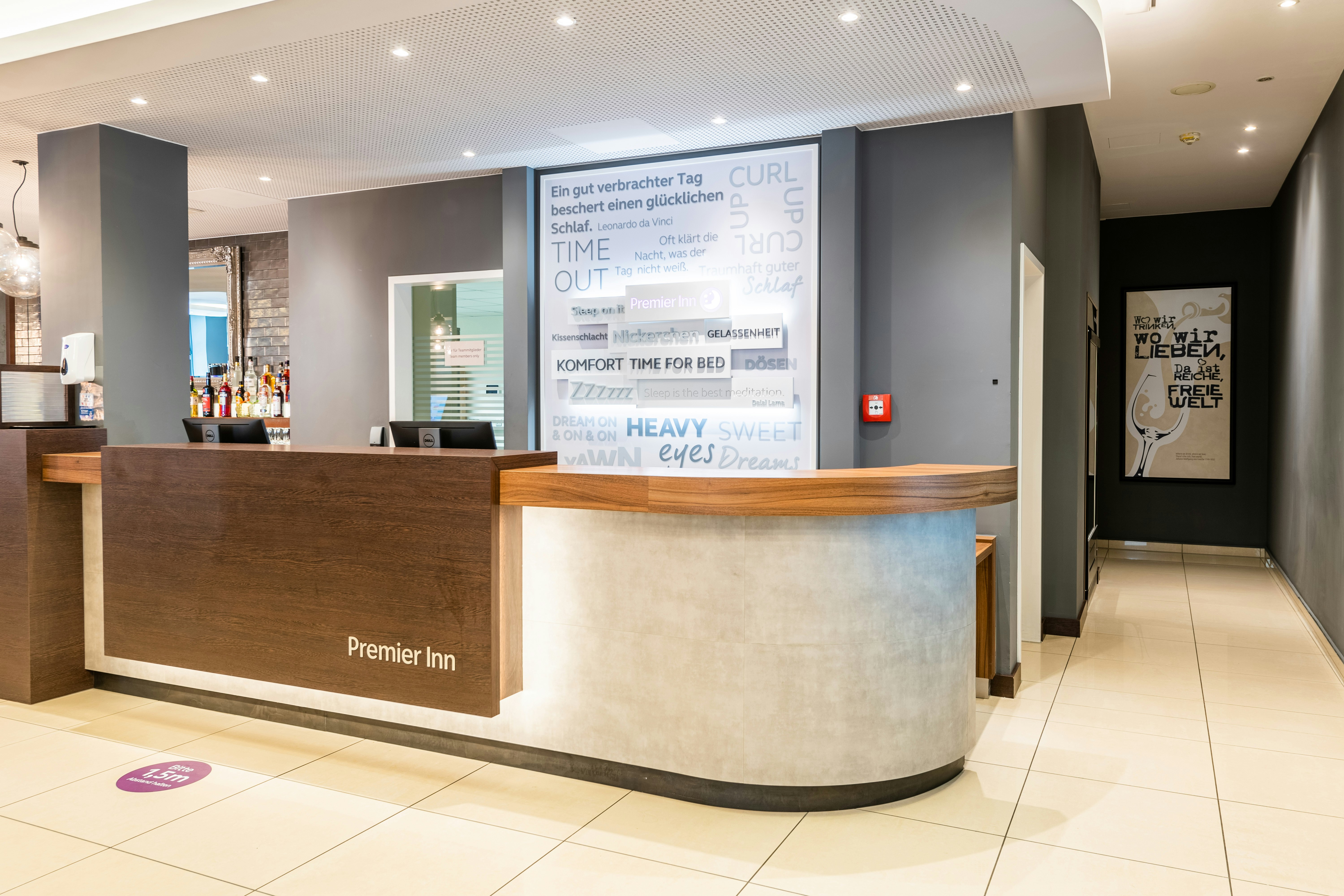 Lobby at Premier Inn Frankfurt City Centre Hotel, FRANKFURT