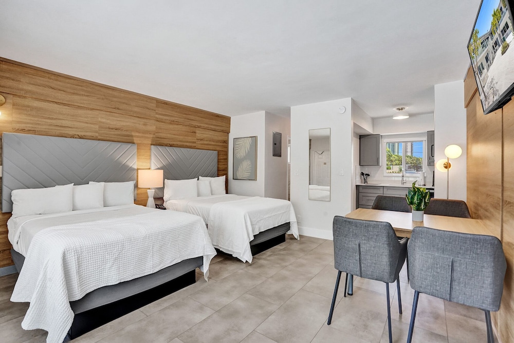 غرفة بريميوم بسريرين مزدوجين بمطبخ صغير، The Garden Hotel and Resort 5/10