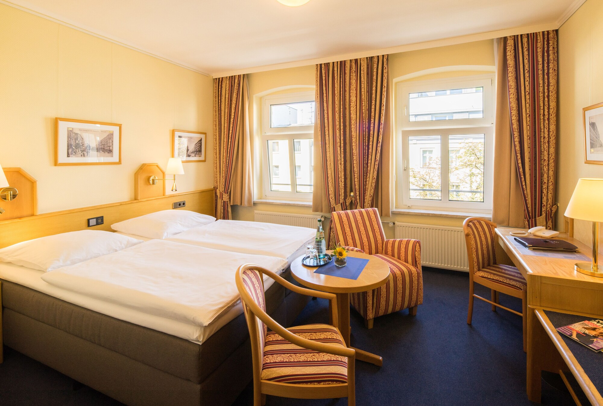 غرفة قياسية بسرير مزدوج بإطلالة على المدينة، Hotel Kastanienhof Berlin 4/8
