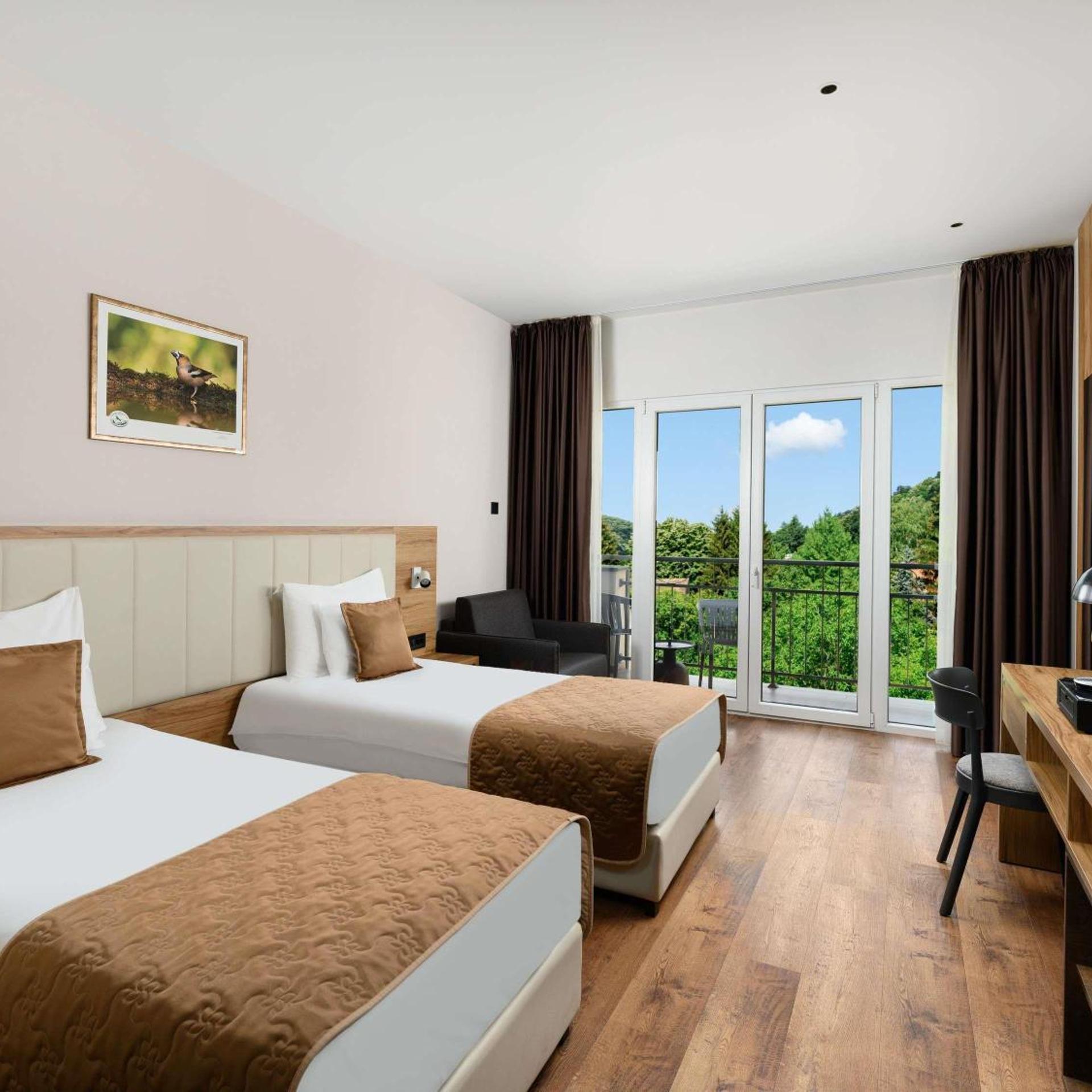 Superior, Twin Beds, Pool View