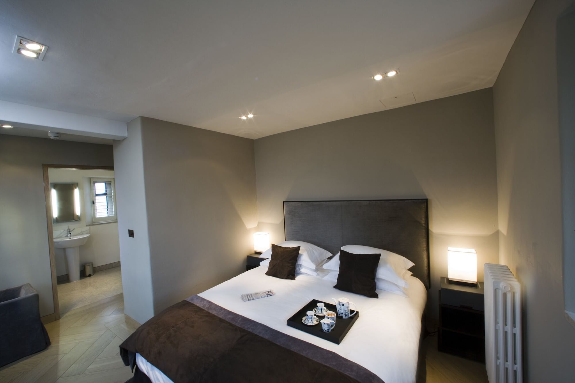 Room, King Bed, Bath and Shower