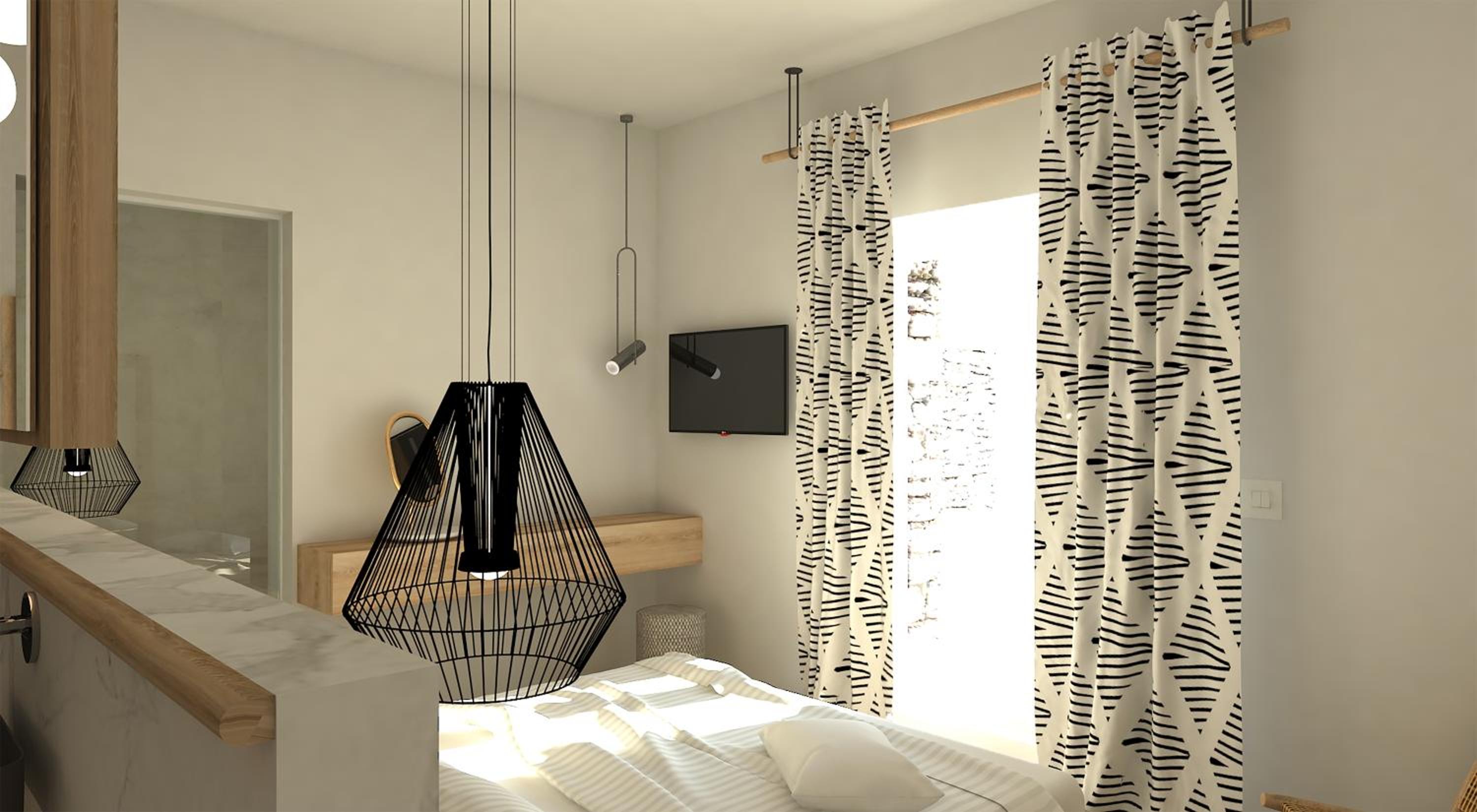Superior, Double Bed, Sea View, Indoor Jetted Tub، Apiro Mykonos 7/10