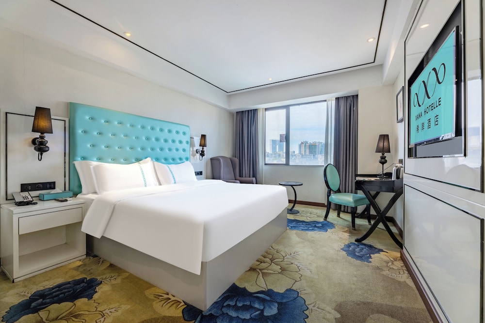 غرفة فاخرة بسرير كينج بإطلالة على المدينة، Xana Lite Hotel (Guangzhou Dongxiaonan Metro Station Shixi) 7/10