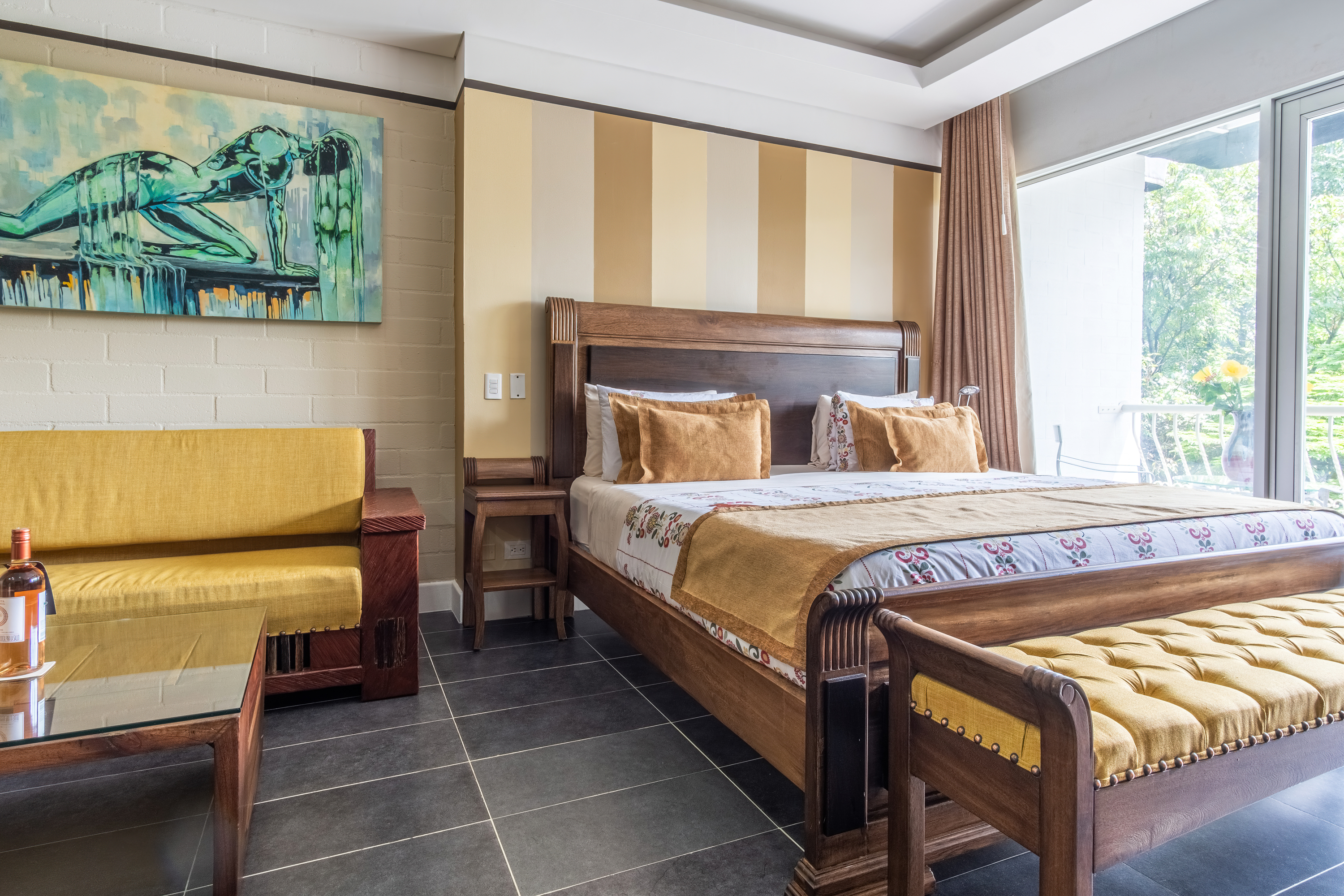 غرفة سوبيريور بسرير كينج بشرفة، Hotel Du Parc 2/10