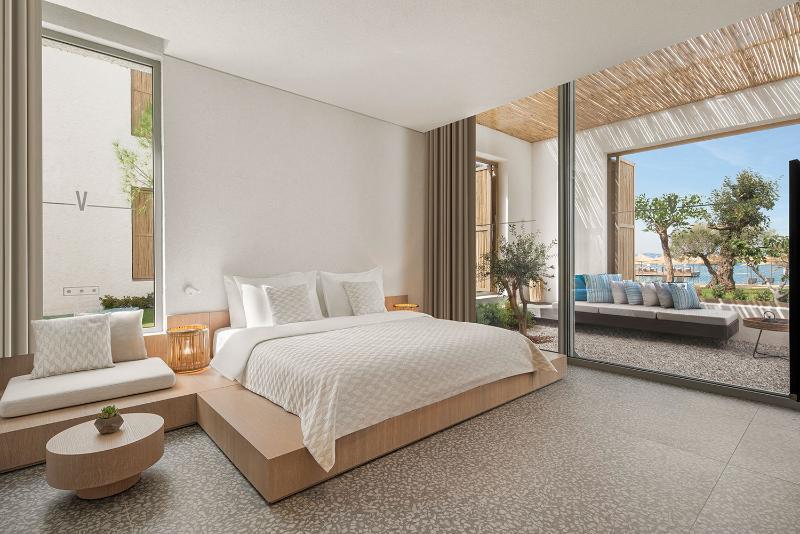 Executive, Family, 1 Queen and 1 Single Bed, Sea Side