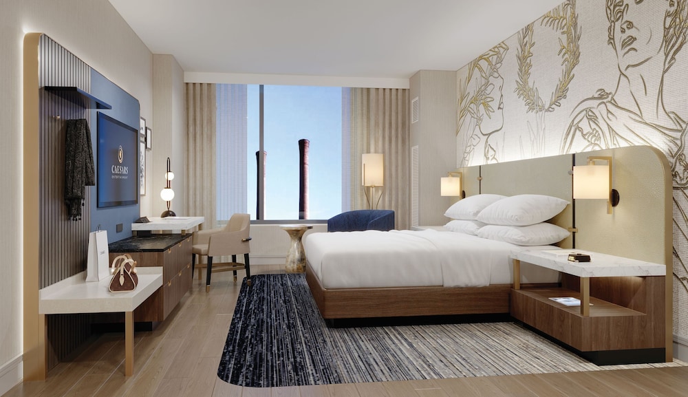 غرفة بريميوم بسرير كينج في طابق مرتفع، Caesars Virginia - A Caesars Rewards Destination 3/4