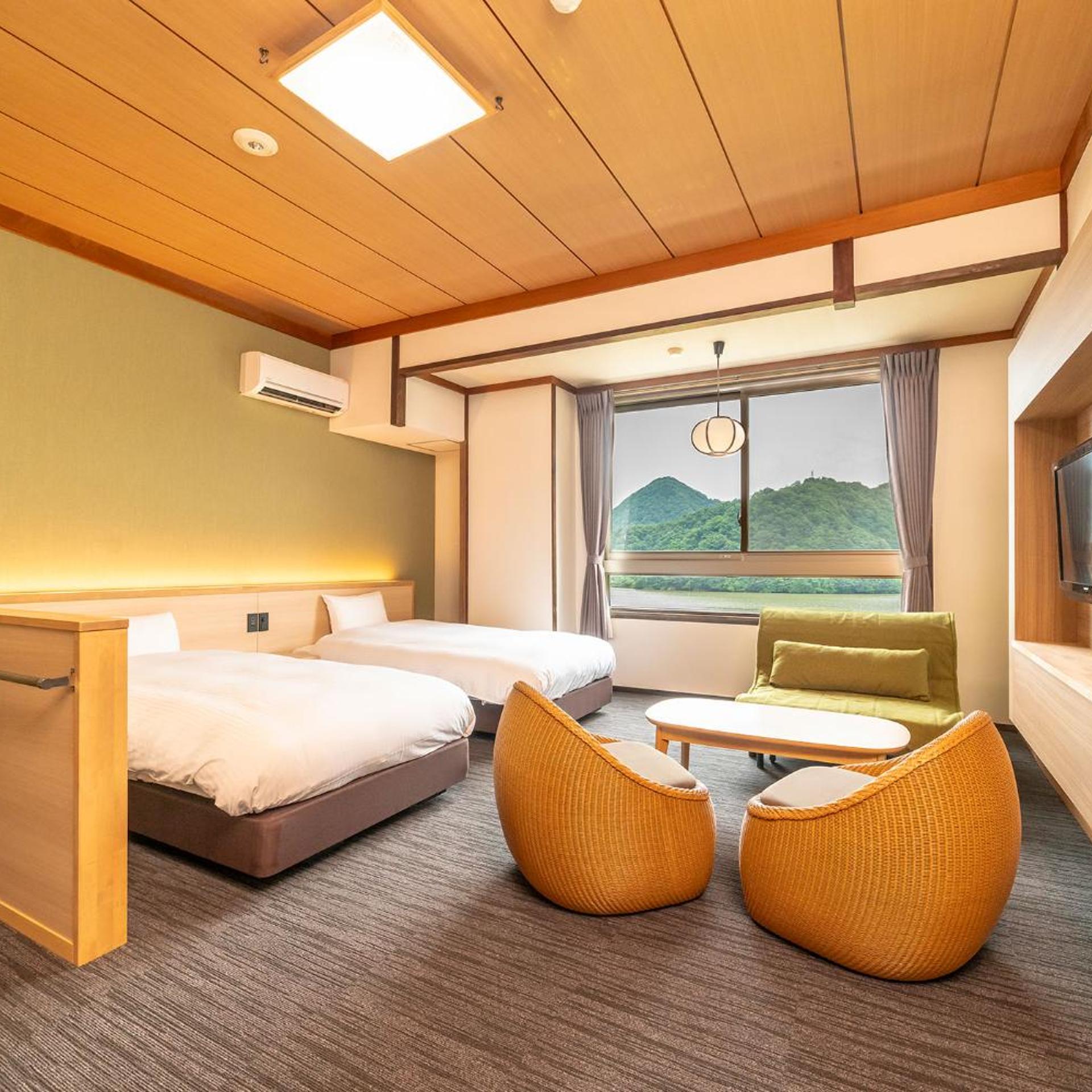 Superior, Twin Beds, Riverside، Oedo Onsen Monogatari Kinosaki Onsen Kinosaki 8/8