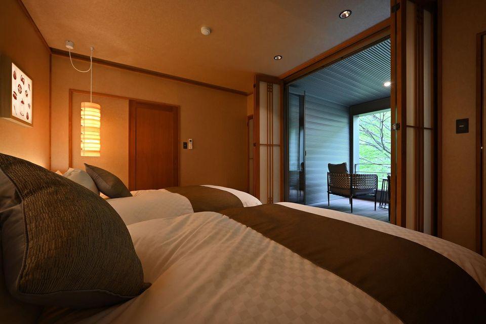 Japanese, Deluxe, Twin Beds, 3 Futon Beds, Outdoor Bath
