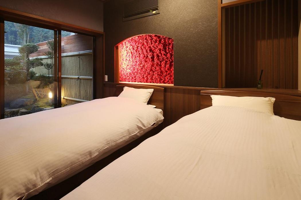 Japanese Western, Twin Beds, 4 Futon Beds, Outdoor Bath
