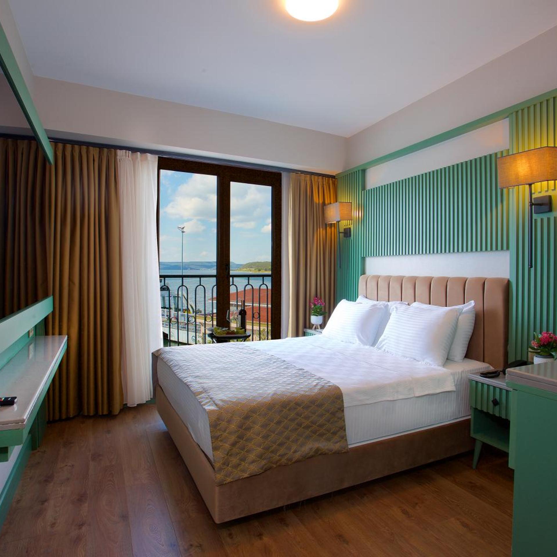 غرفة بسرير مزدوج بإطلالة على البحر، Aspen Hotel Canakkale 3/4