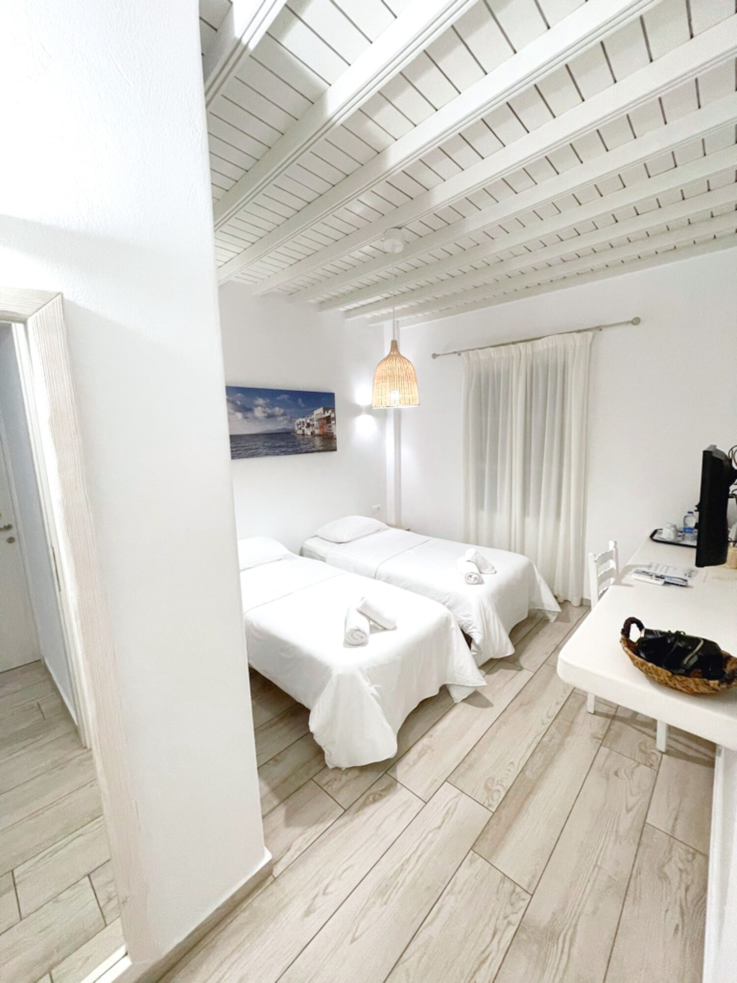 غرفة بسرير مزدوج بشرفة، Hotel Lefteris 3/8