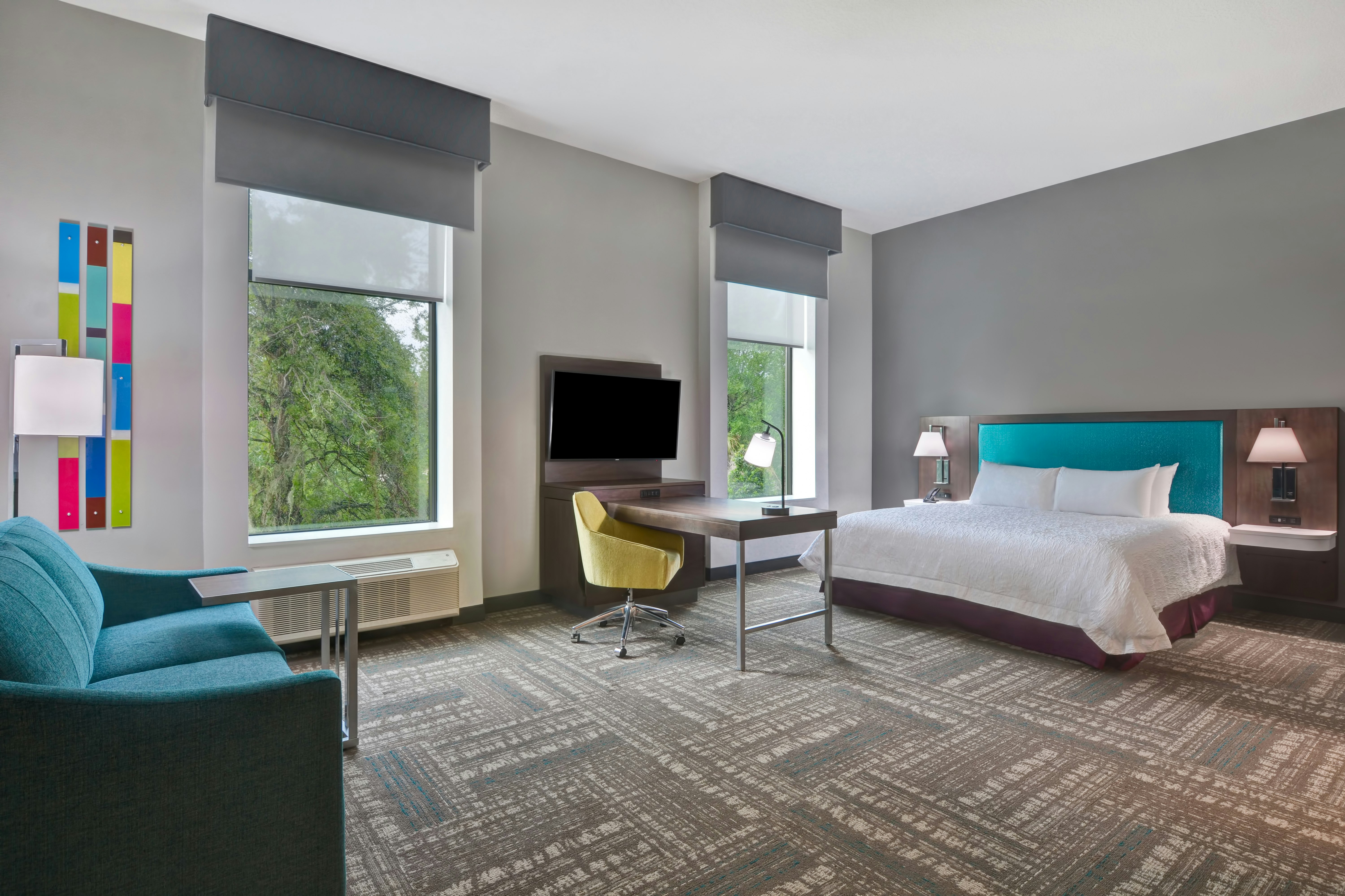 غرفة بسرير كينج لذوي الإعاقة، Hampton Inn Suites Tampa Riverview Brandon Fl 4/10