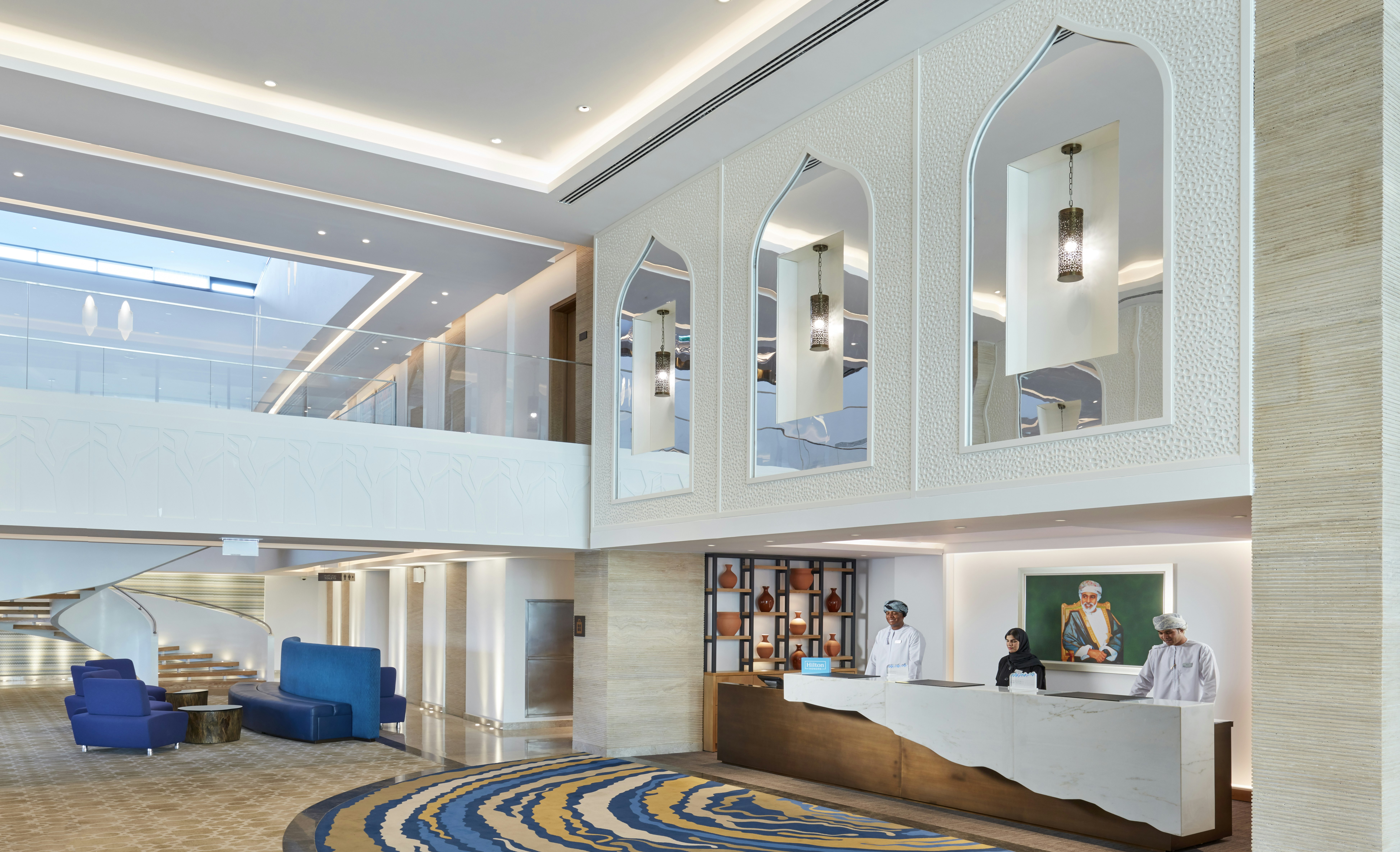 Lobby at Hilton Garden Inn Muscat Al Khuwair, MUSCAT