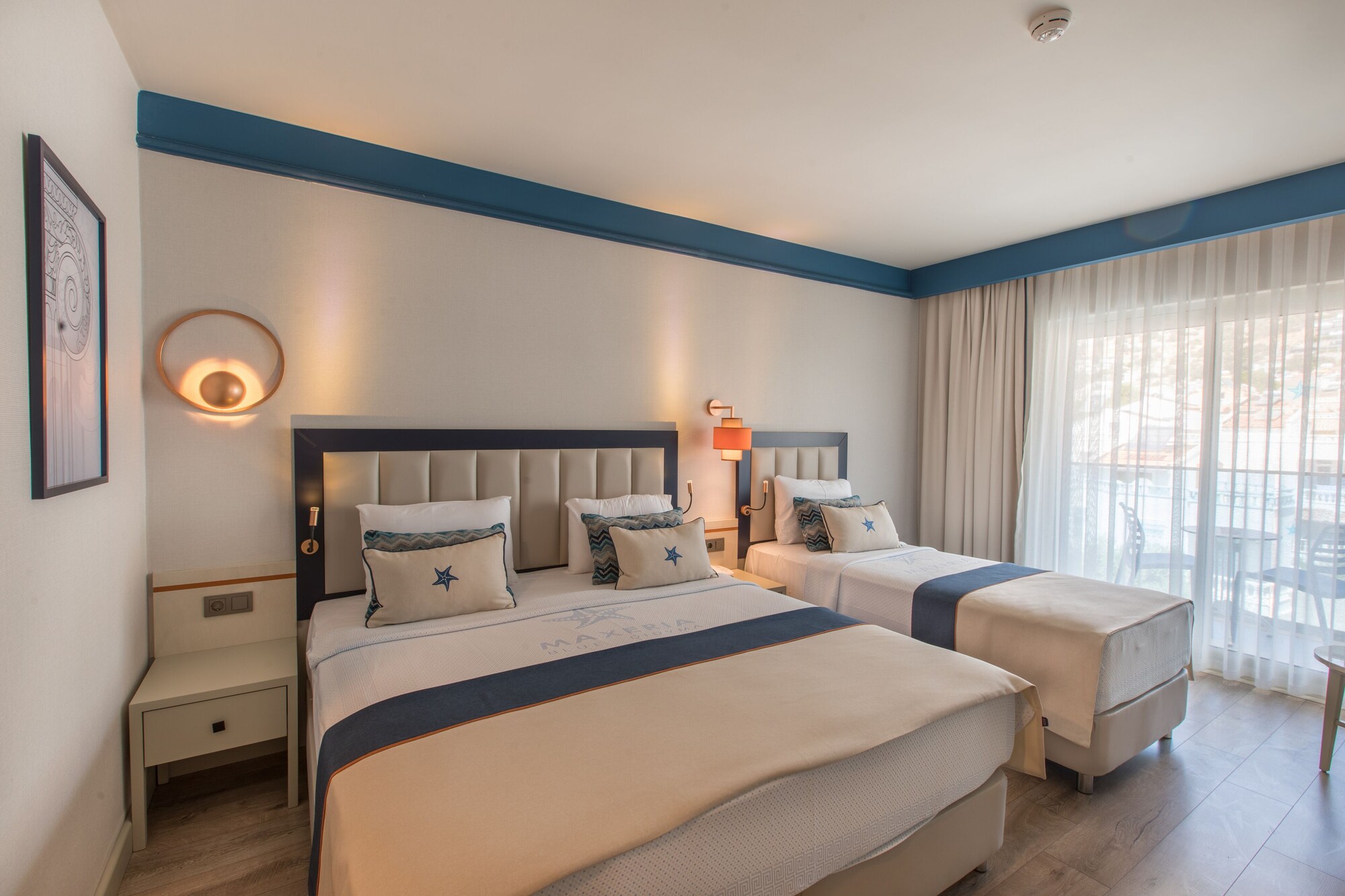 Standard, 1 Double and 1 Single Bed, Land View