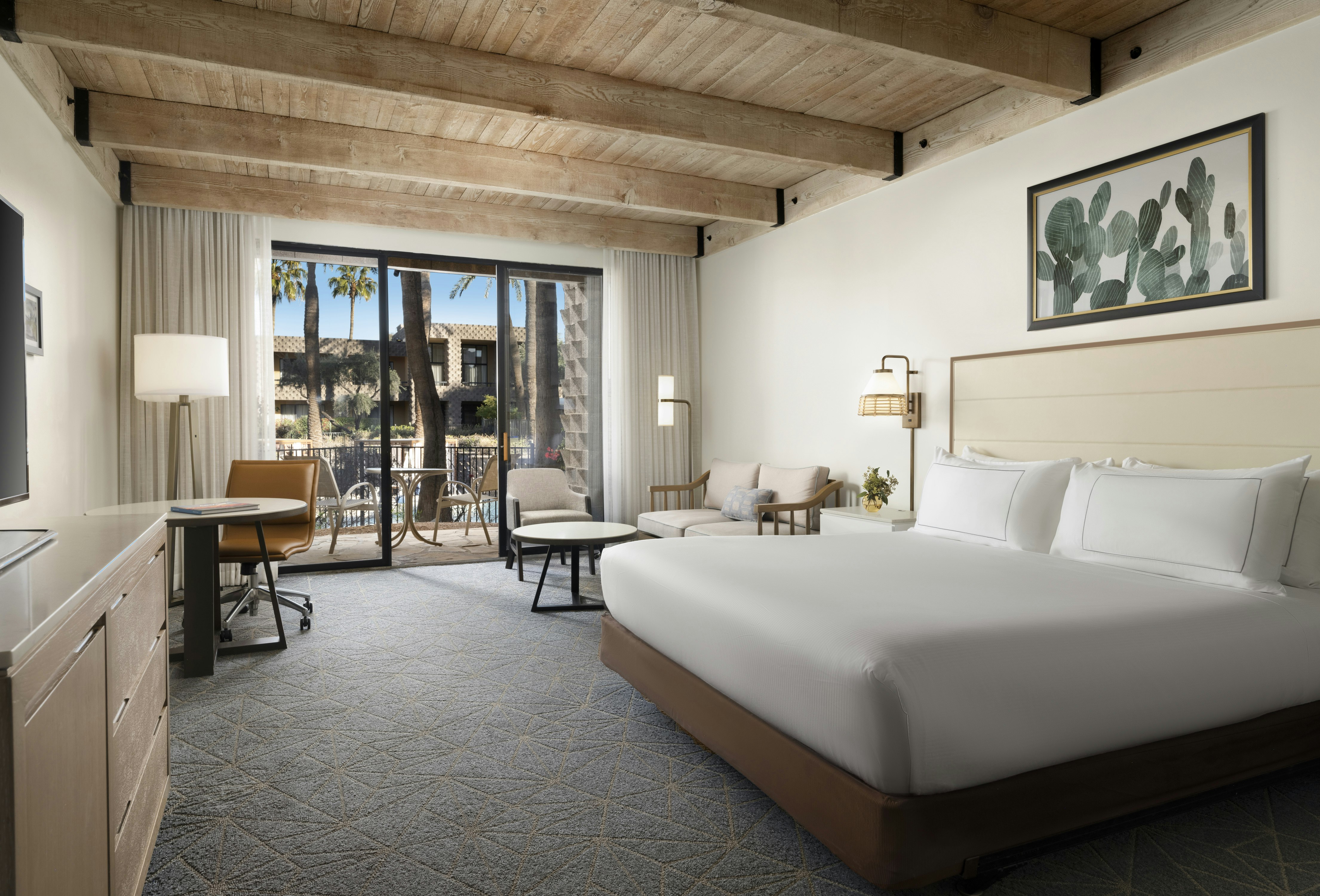 Room, King Bed, Pool Side, Patio
