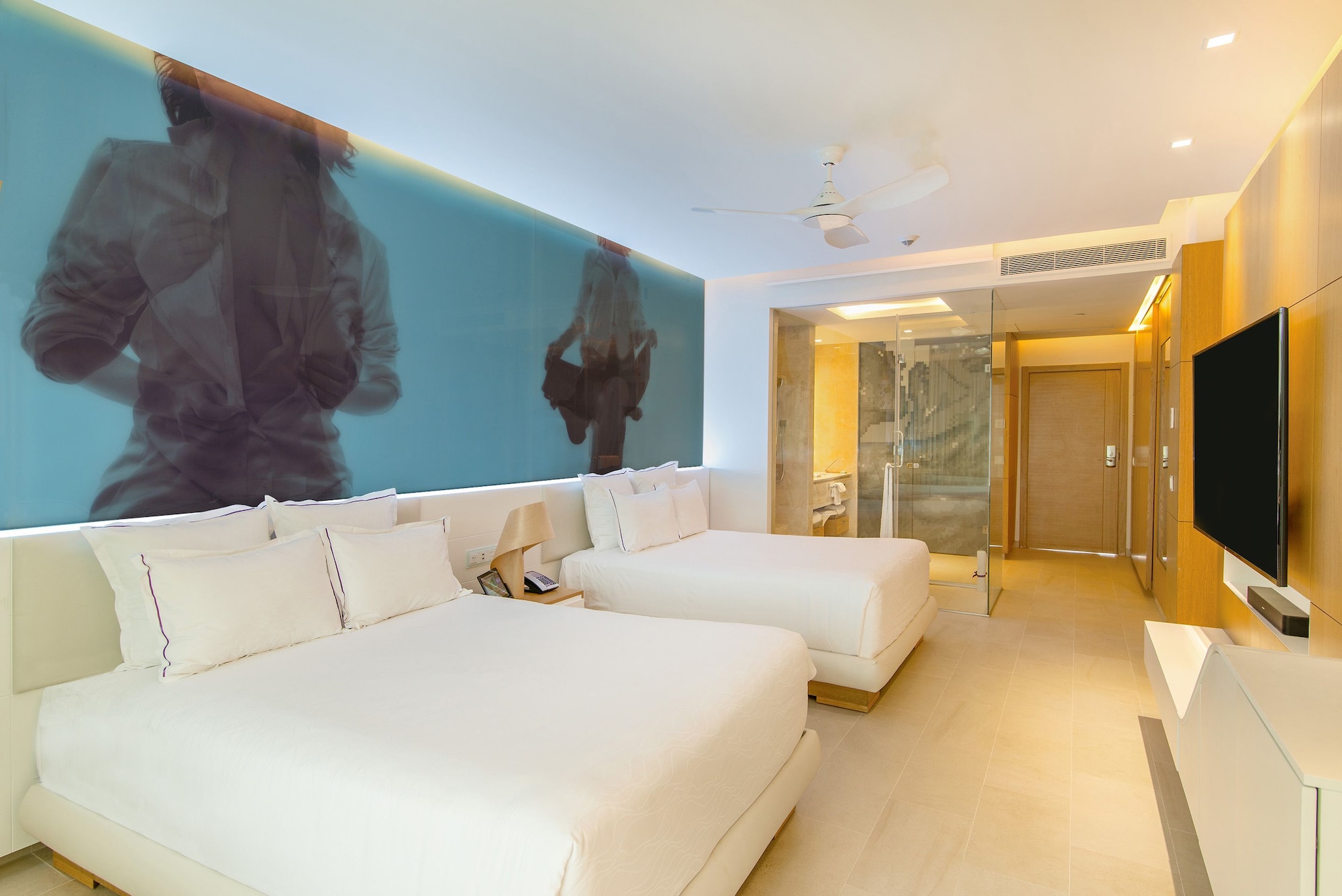 Xhale Club, Junior Suite, 2 Double Beds, Ocean View