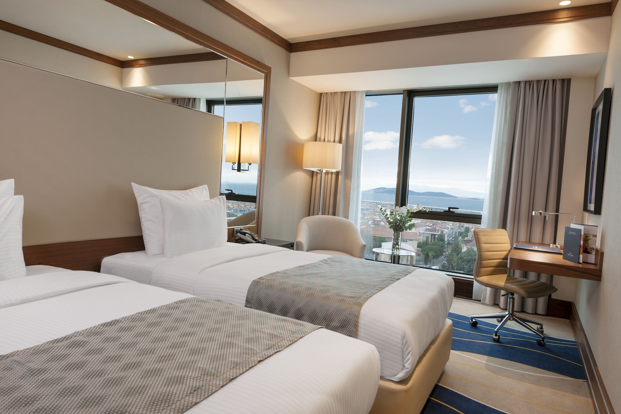 DELUXE, TWIN BEDS, SEA VIEW