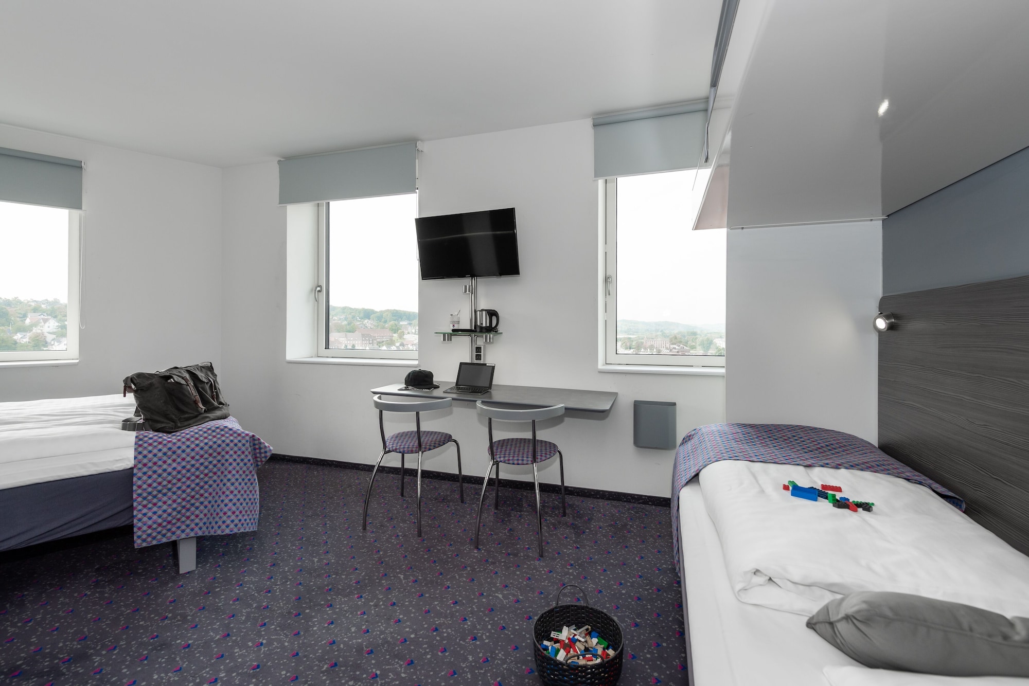 غرفة عائلية بأسرّة بطابقين، CABINN Vejle 4/7