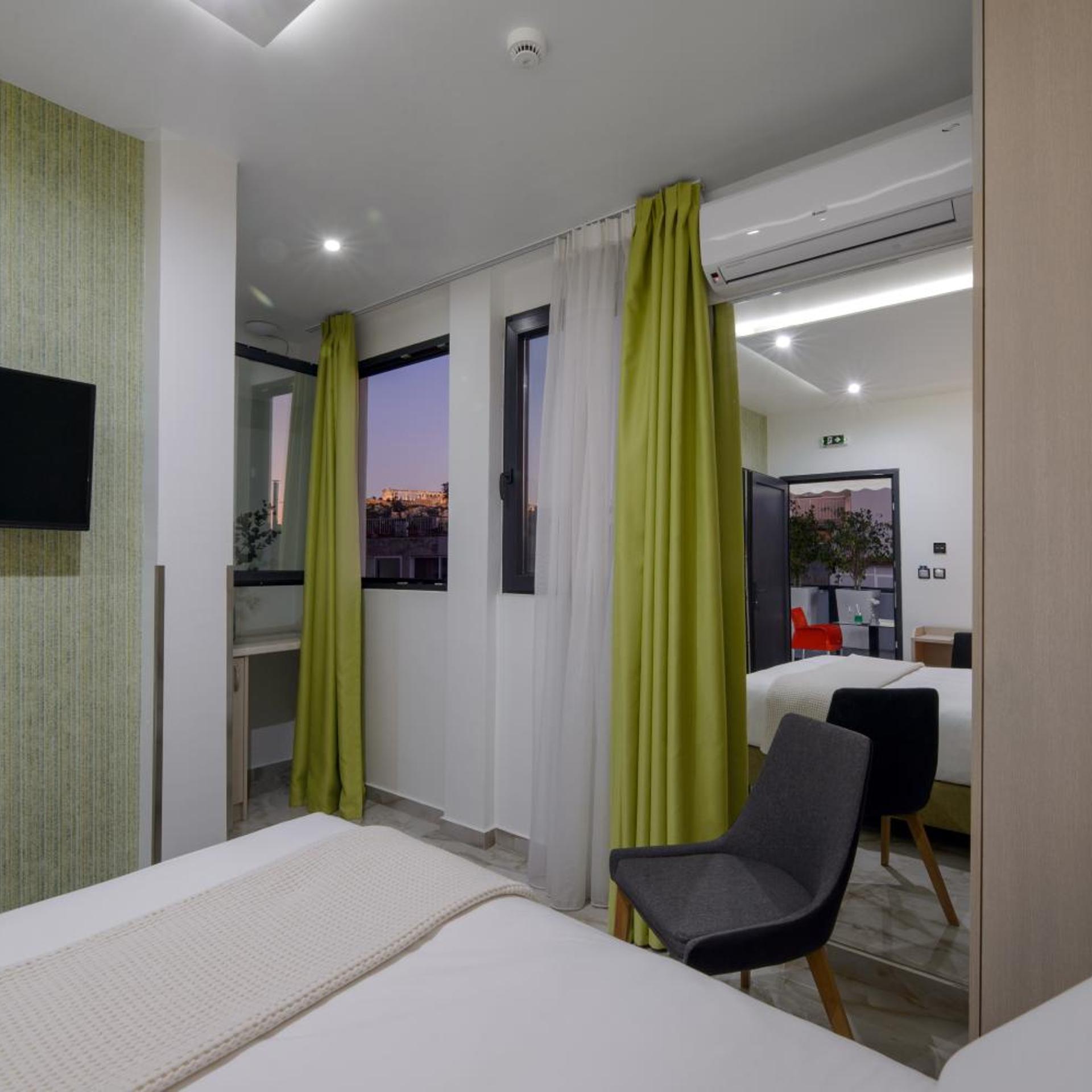 Superior, Double Bed, Acropolis View, Balcony