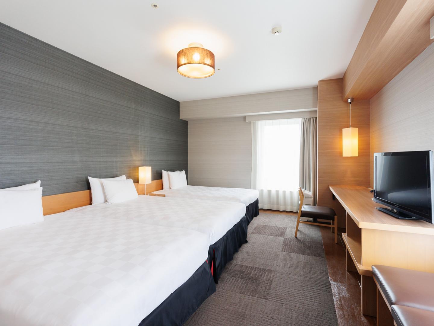 Semi Room, Triple, 3 Semi Double Beds, Smoking