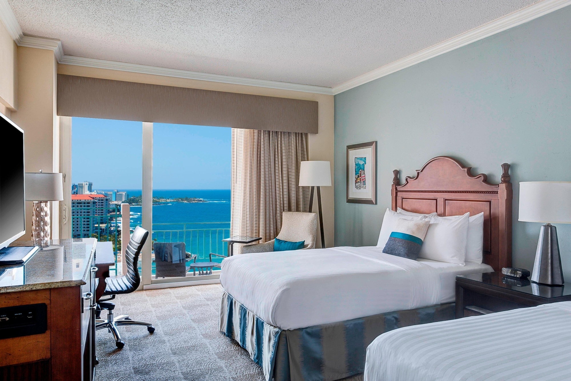 room, 2 double beds, ocean view