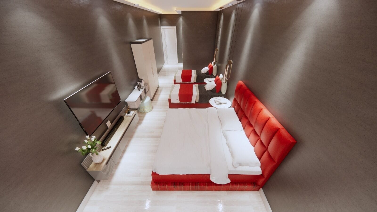 COMFORT, TWIN BEDS