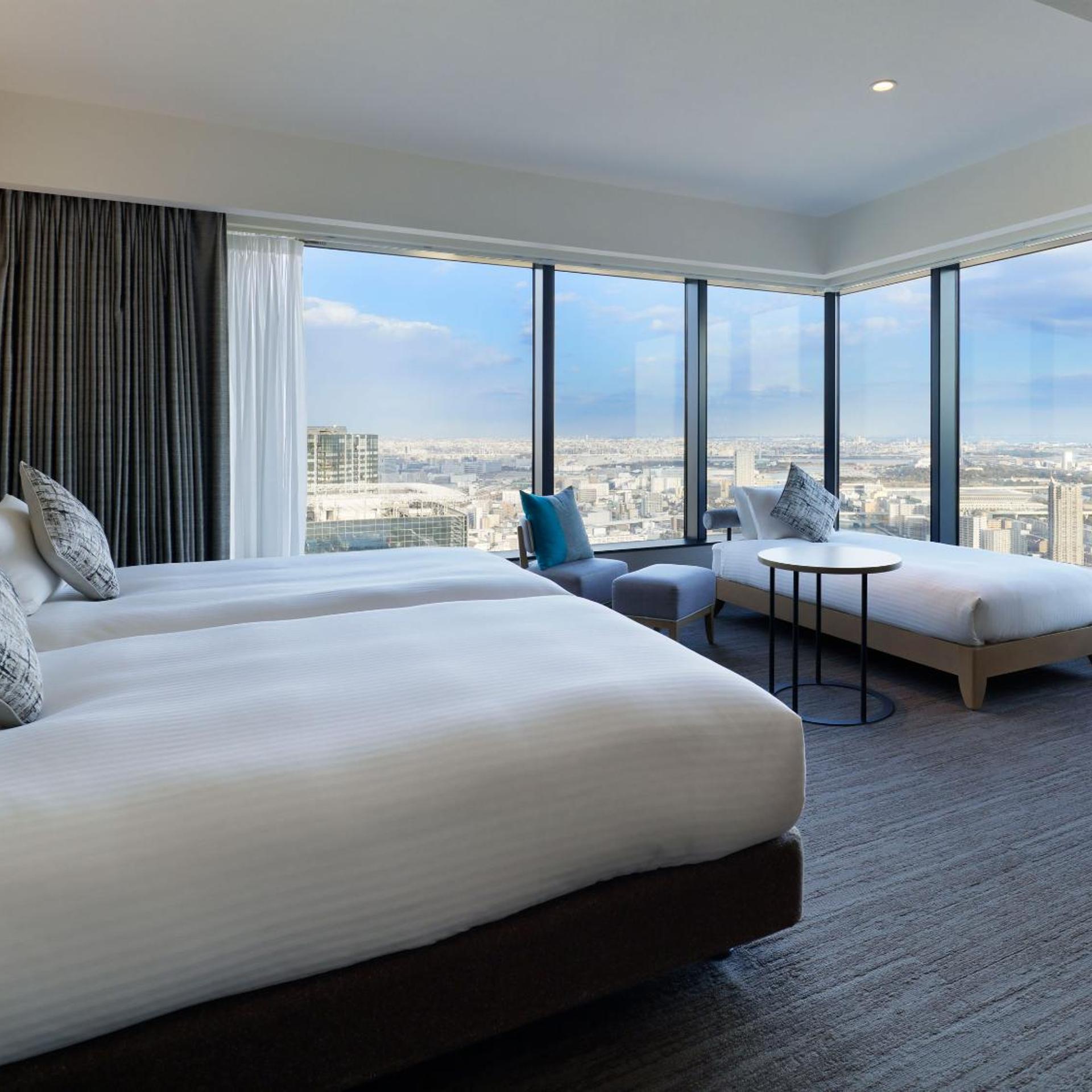 Executive, Twin Beds, with View, Bathtub, Corner