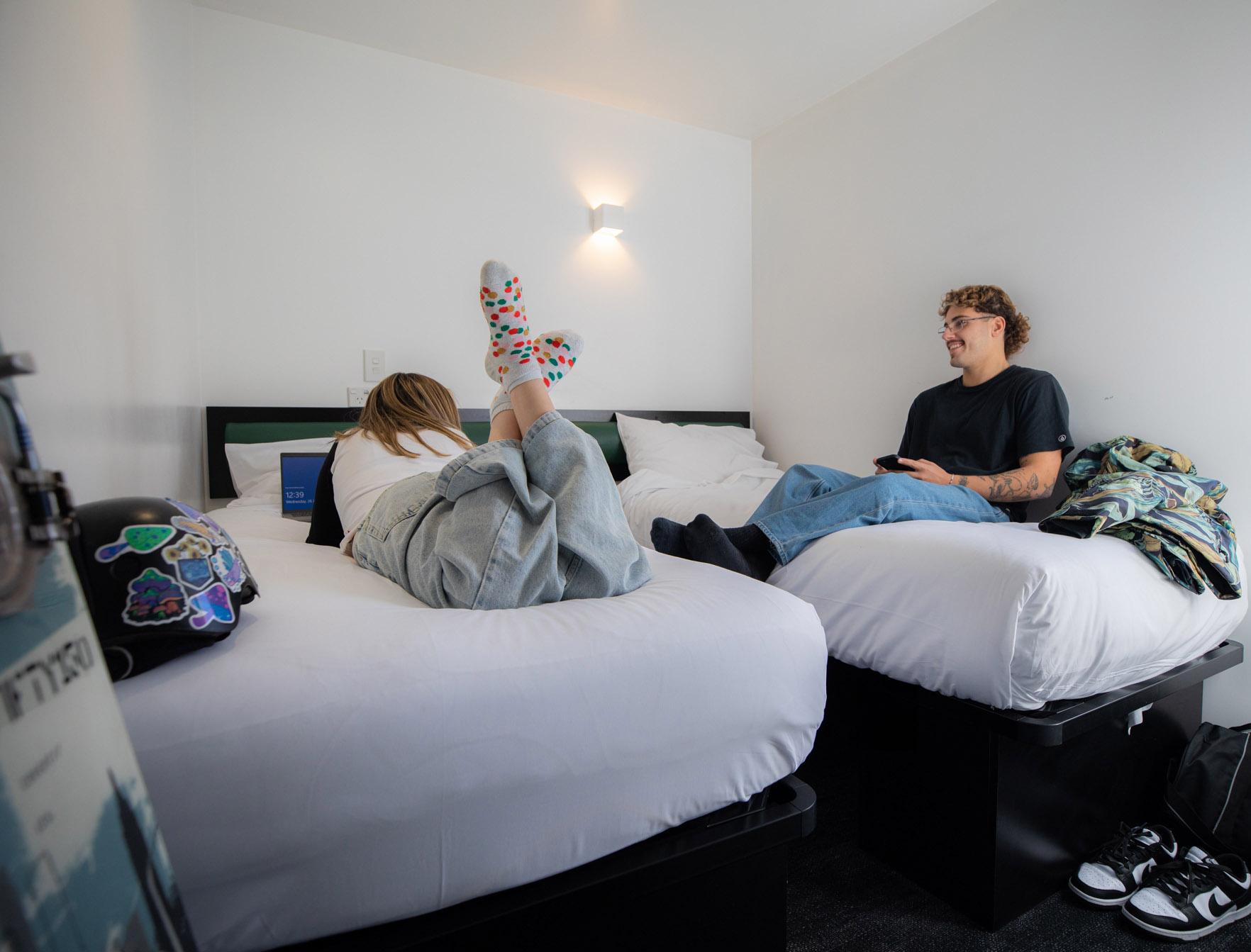 Room, Twin Beds, No Window