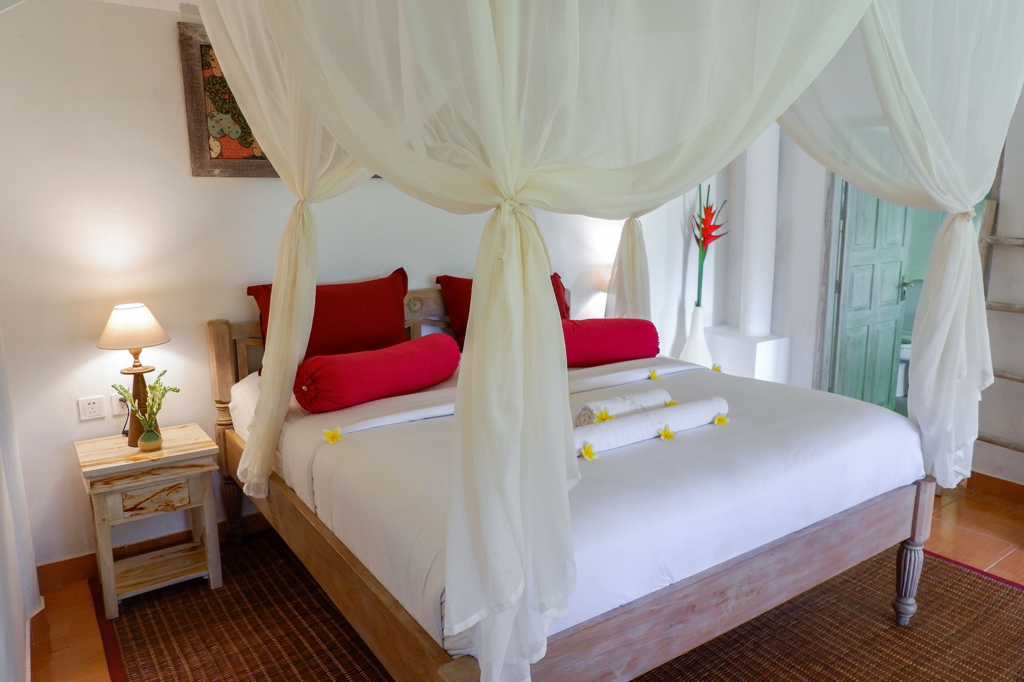 Deluxe, Villa, King Bed, Rice Field View
