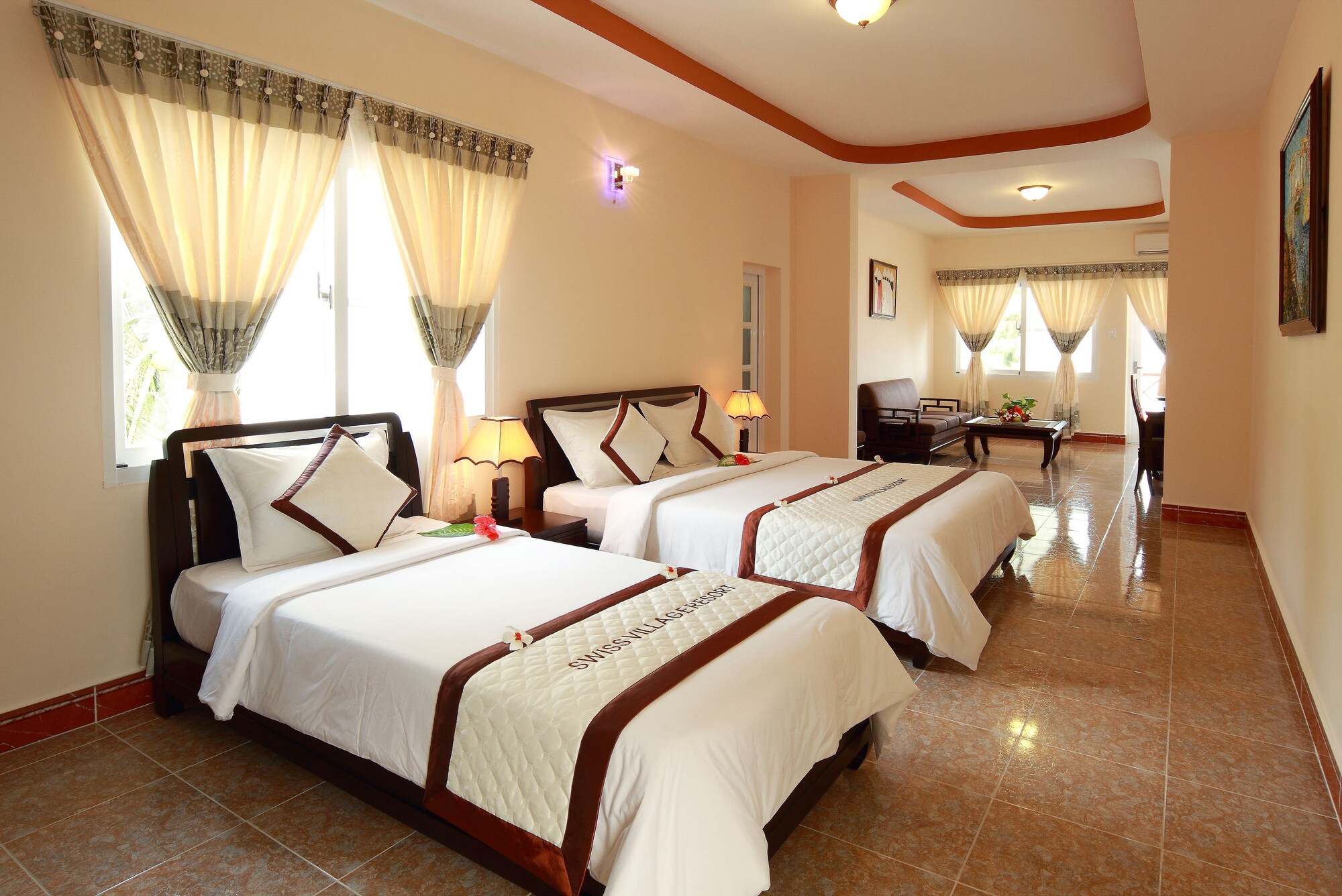 استوديو بسريرين منفصلين بإطلالة على البحر، Le Aqua Resort & Spa Phan Thiet 3/7