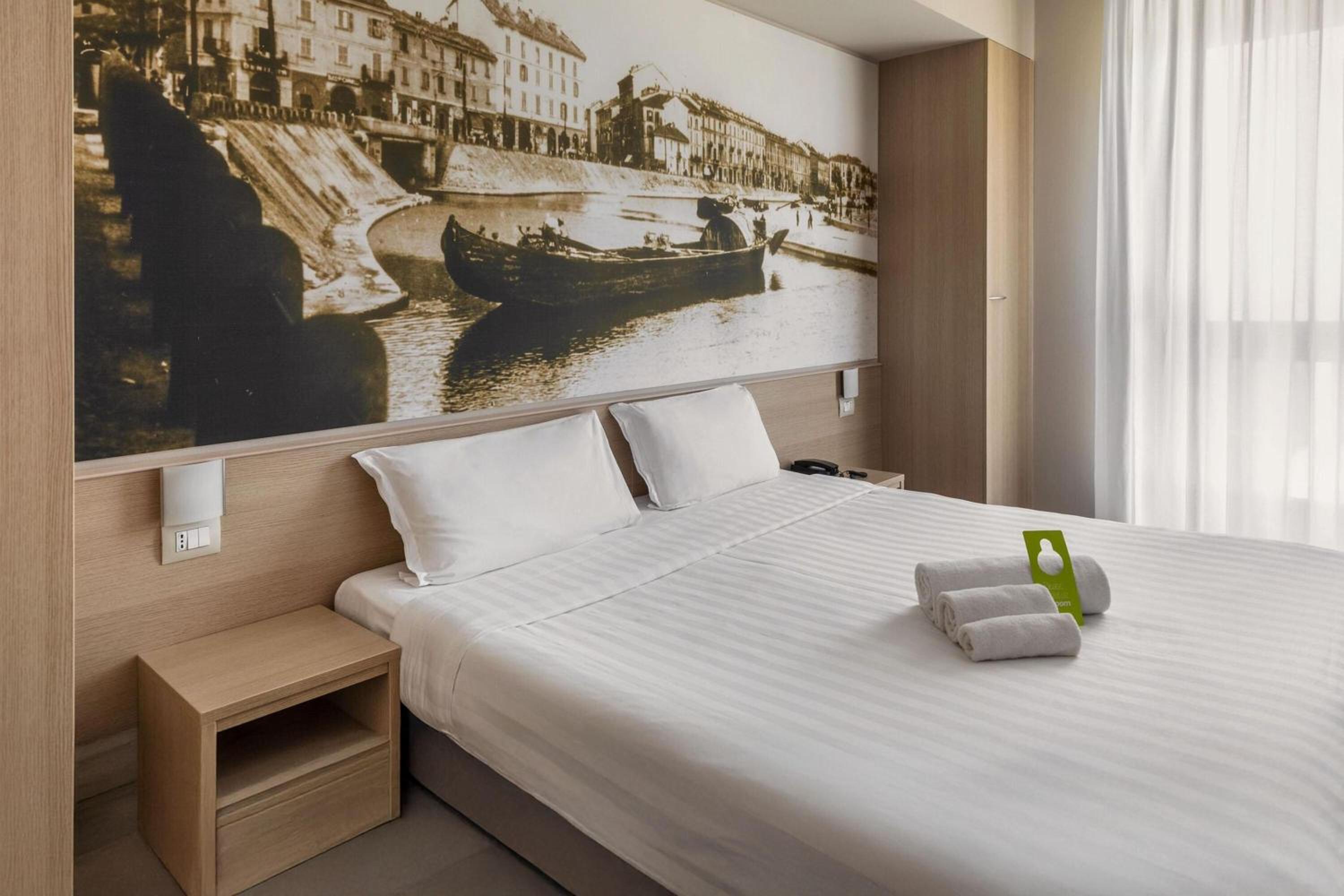 غرفة بسرير كوين، B&B Hotel Milano Portello 7/10