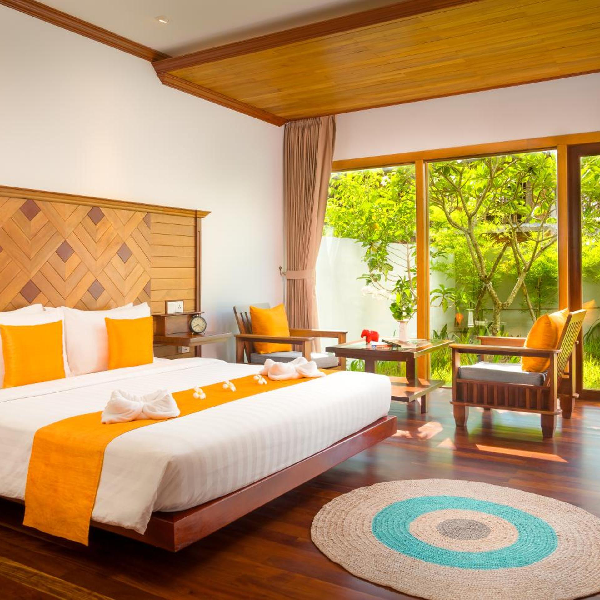 غرفة ديلوكس بسرير مزدوج، Khmer House Resort 6/10