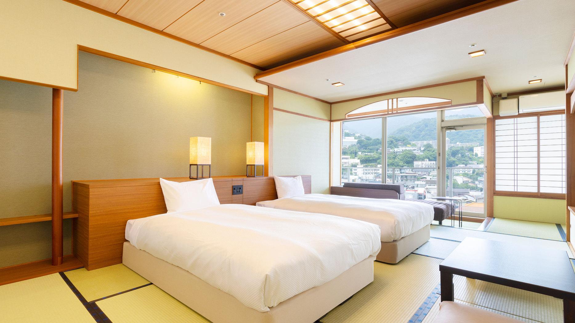 Japanese, Standard, Twin Beds, Tatami