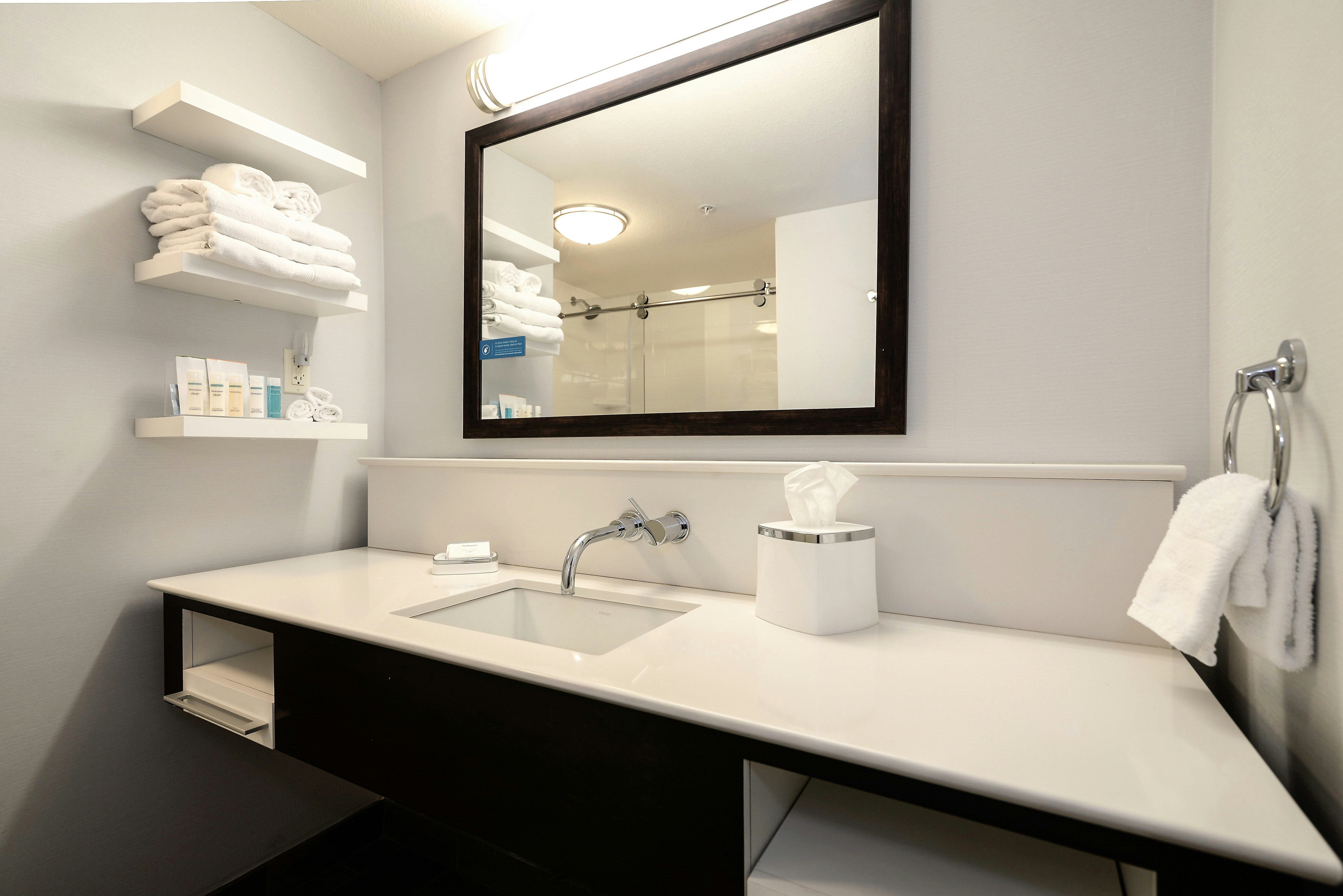 غرفة بسرير كينج مع أريكة لذوي الإعاقة، Hampton Inn Brighton Mi 2/2