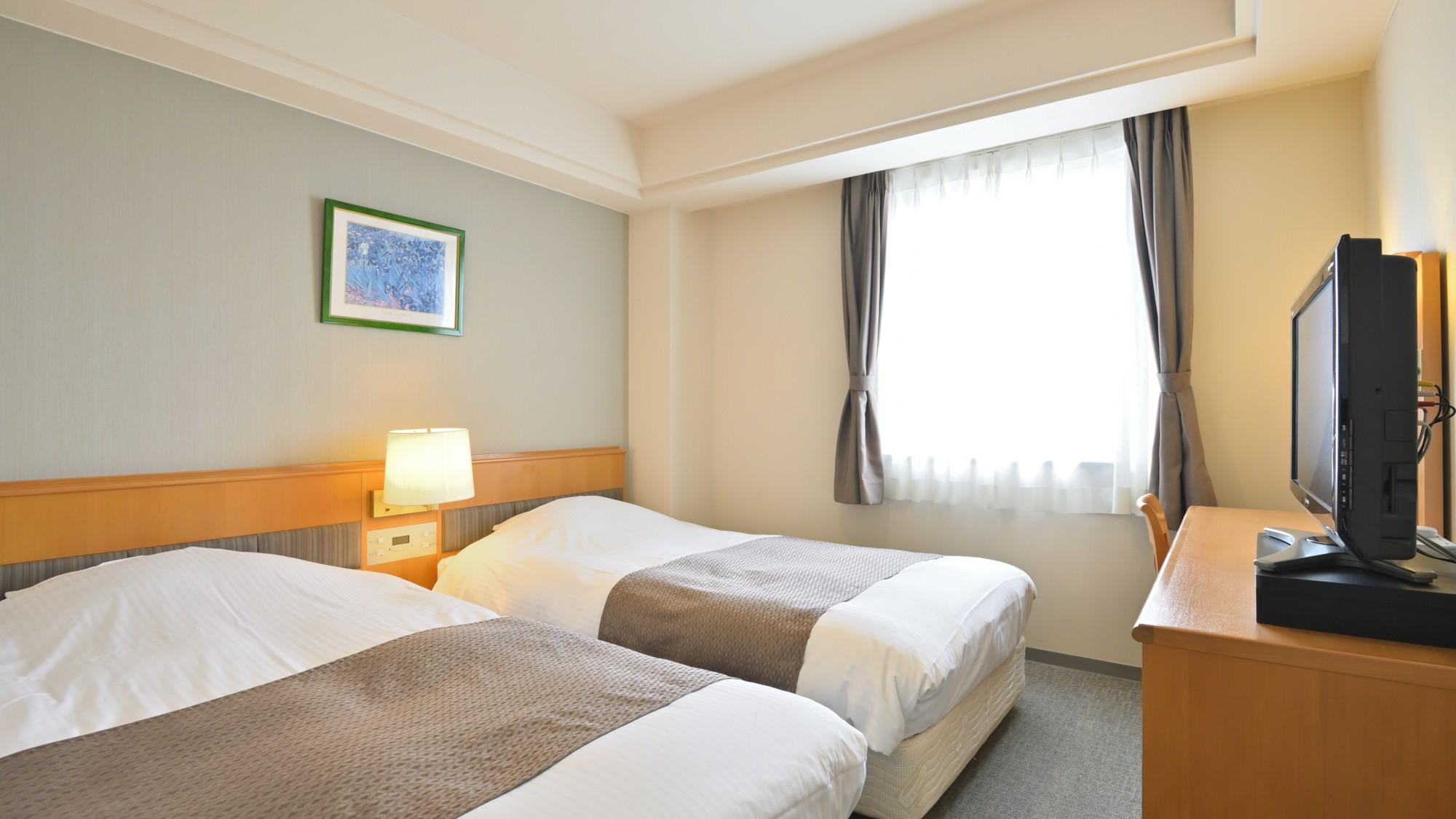 Room, Twin Beds, New Building a