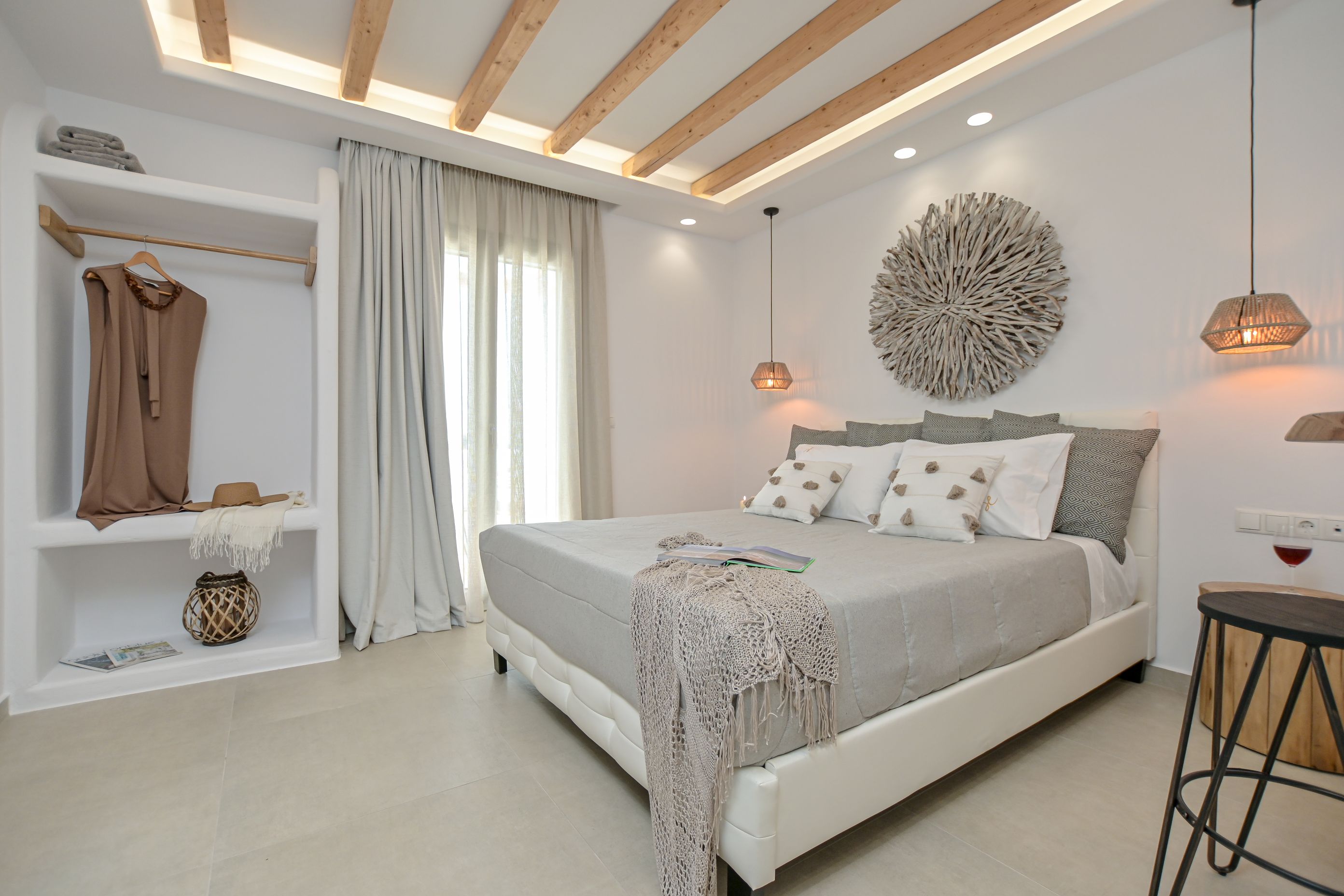 جناح بريميوم بإطلالة على البحر بجاكوزي، Naxos Finest Hotel Villas 3/4
