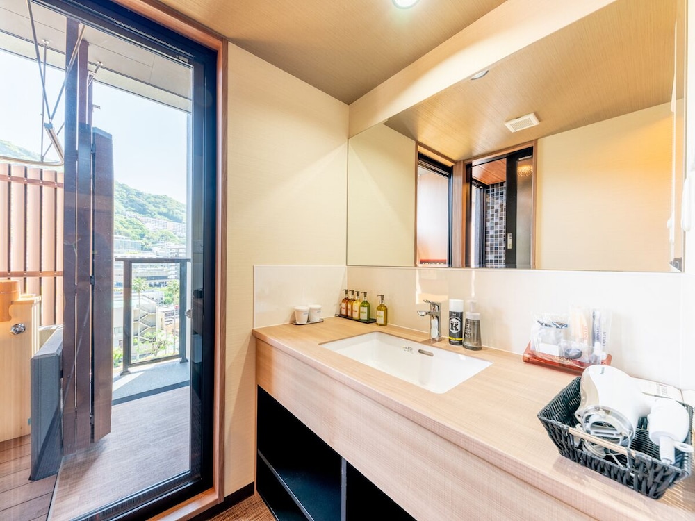 Japanese Western, Japanese, Western, Modern, Twin Beds, Outdoor Bath, Terrace