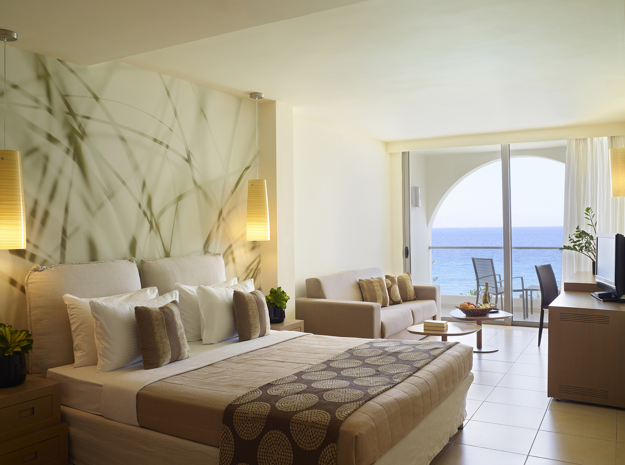 Deluxe, Double or Twin Bed, Sea View