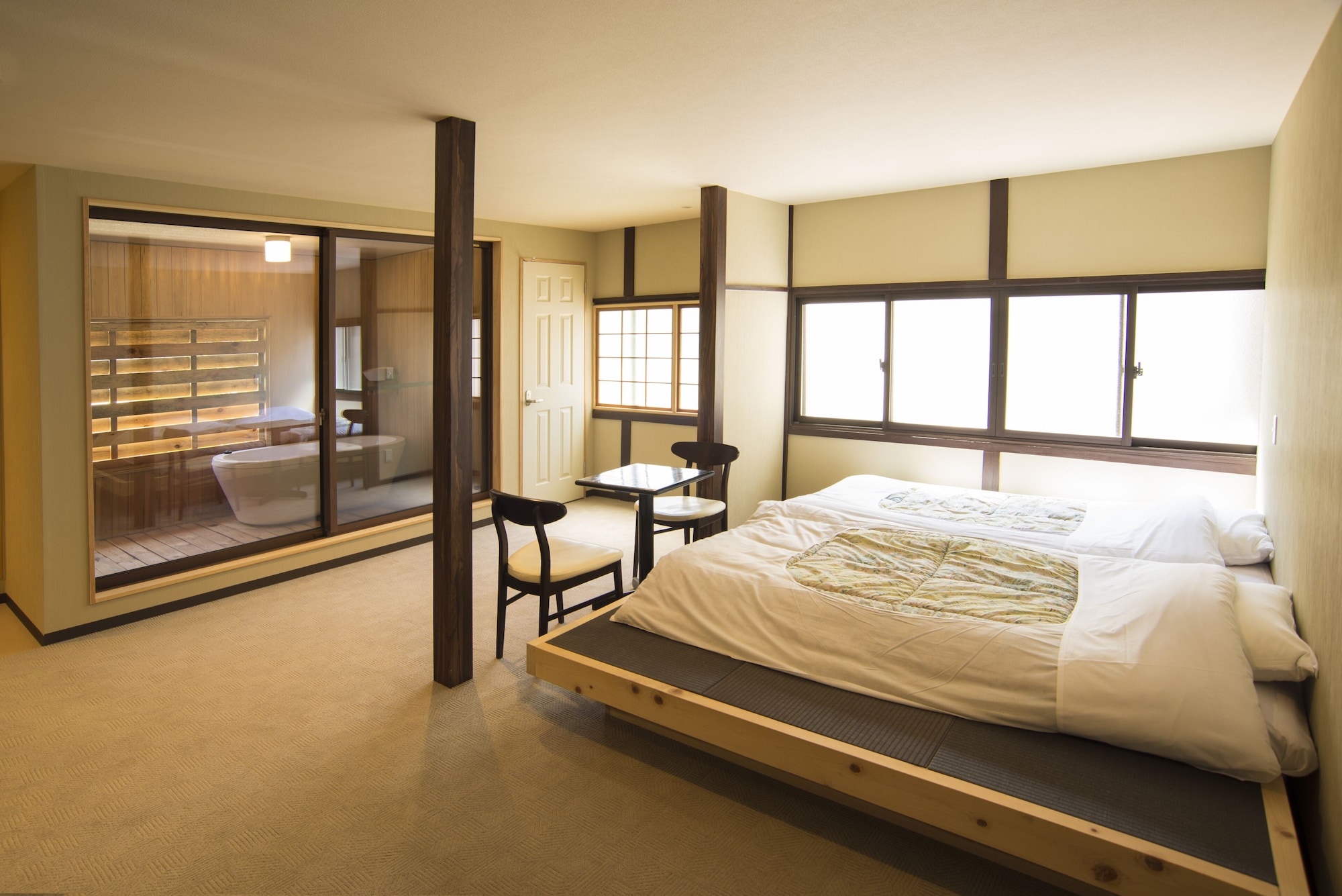 Type A, Twin Beds, Hot Spring Bath، Kusatsu Onsen Eidaya 3/6