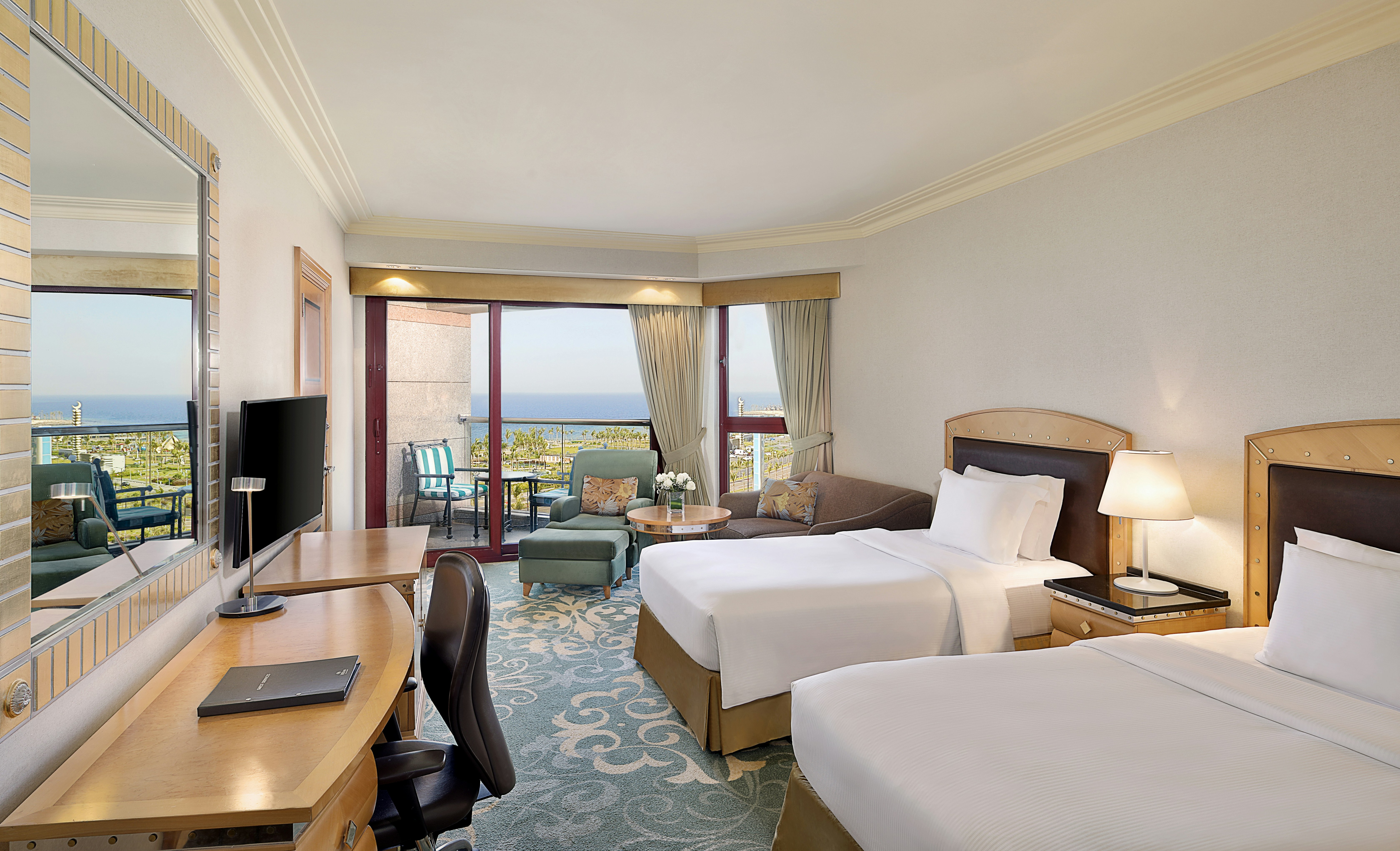 DELUXE, TWIN BEDS, PARTIAL SEA VIEW