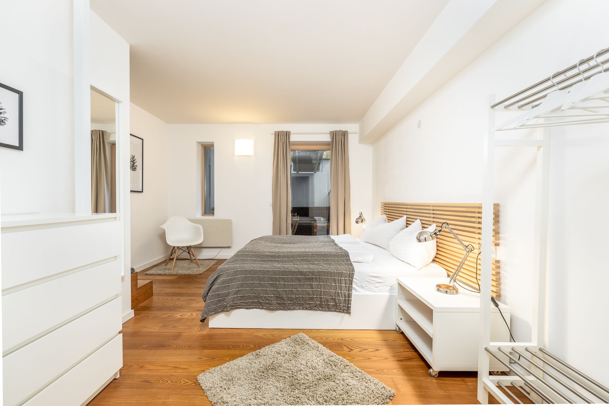 شقة بسرير كوين بغرفة نوم واحدة مع أريكة، Quercus Appartements 4/9