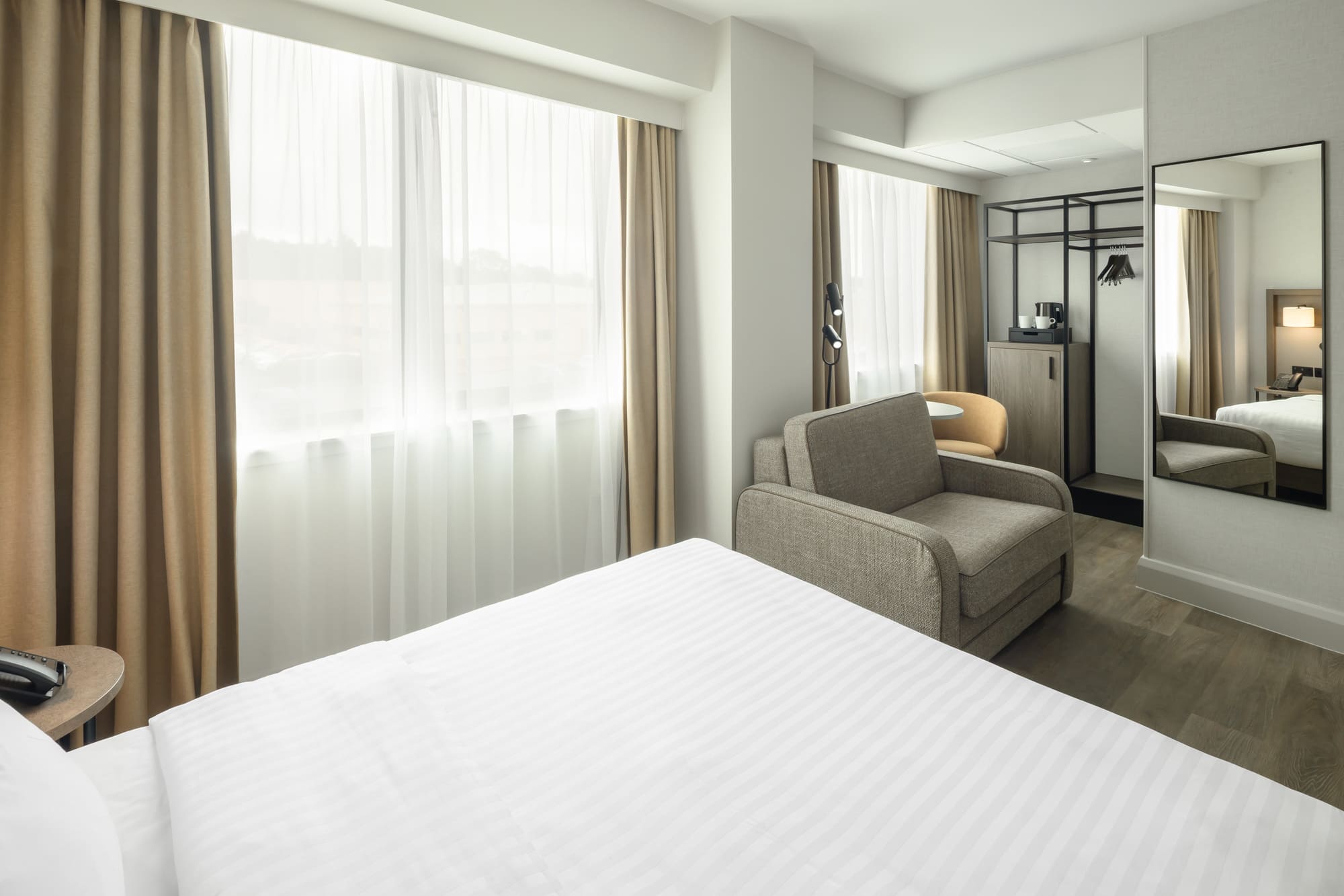 غرفة قياسية مفردة بسرير مزدوج، AC Hotel by Marriott Birmingham NEC and Airport 4/6