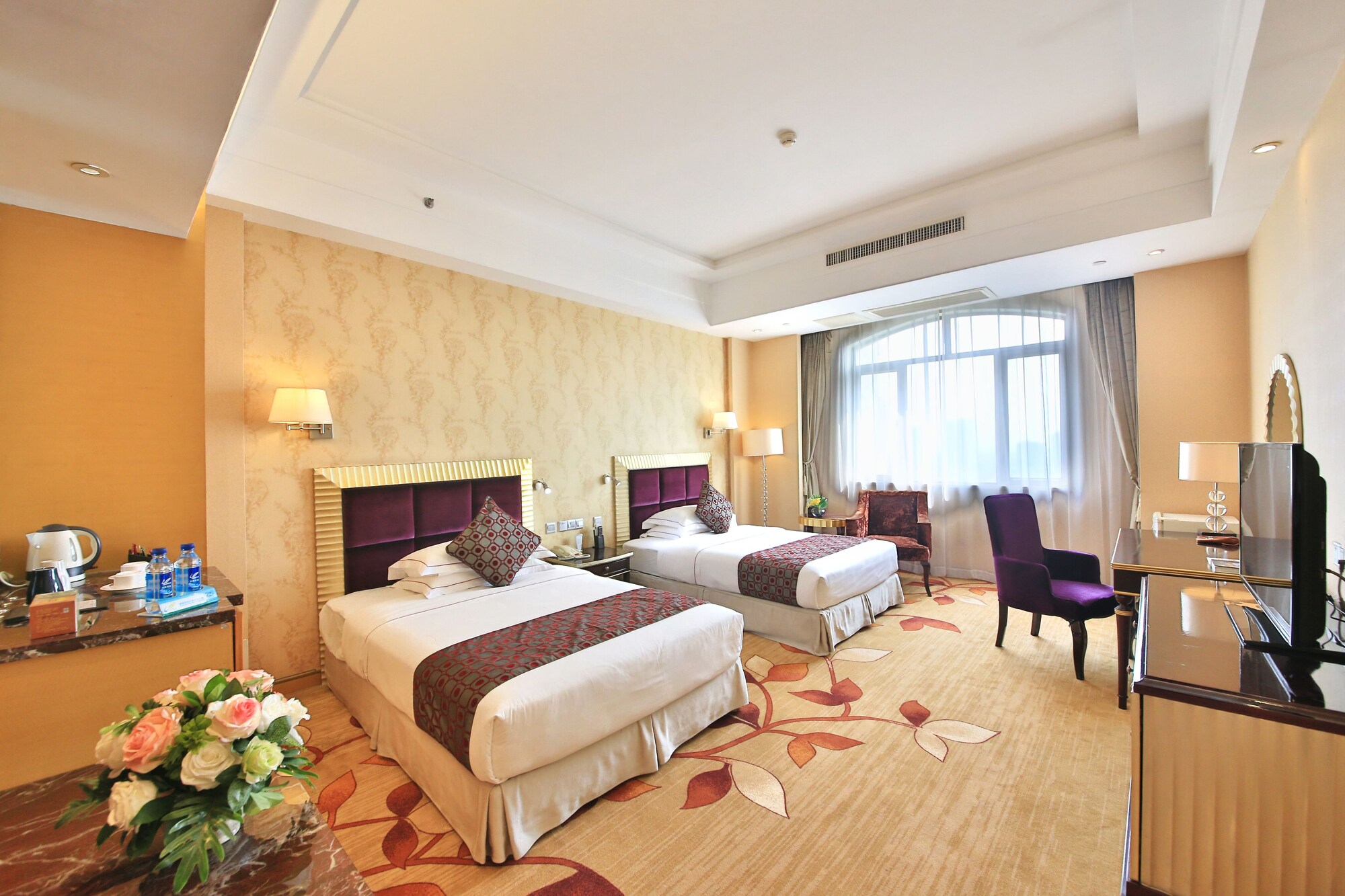 غرفة ديلوكس بسريرين منفصلين بإطلالة على المدينة، Xinhui Country Garden Phoenix Hotel 8/10