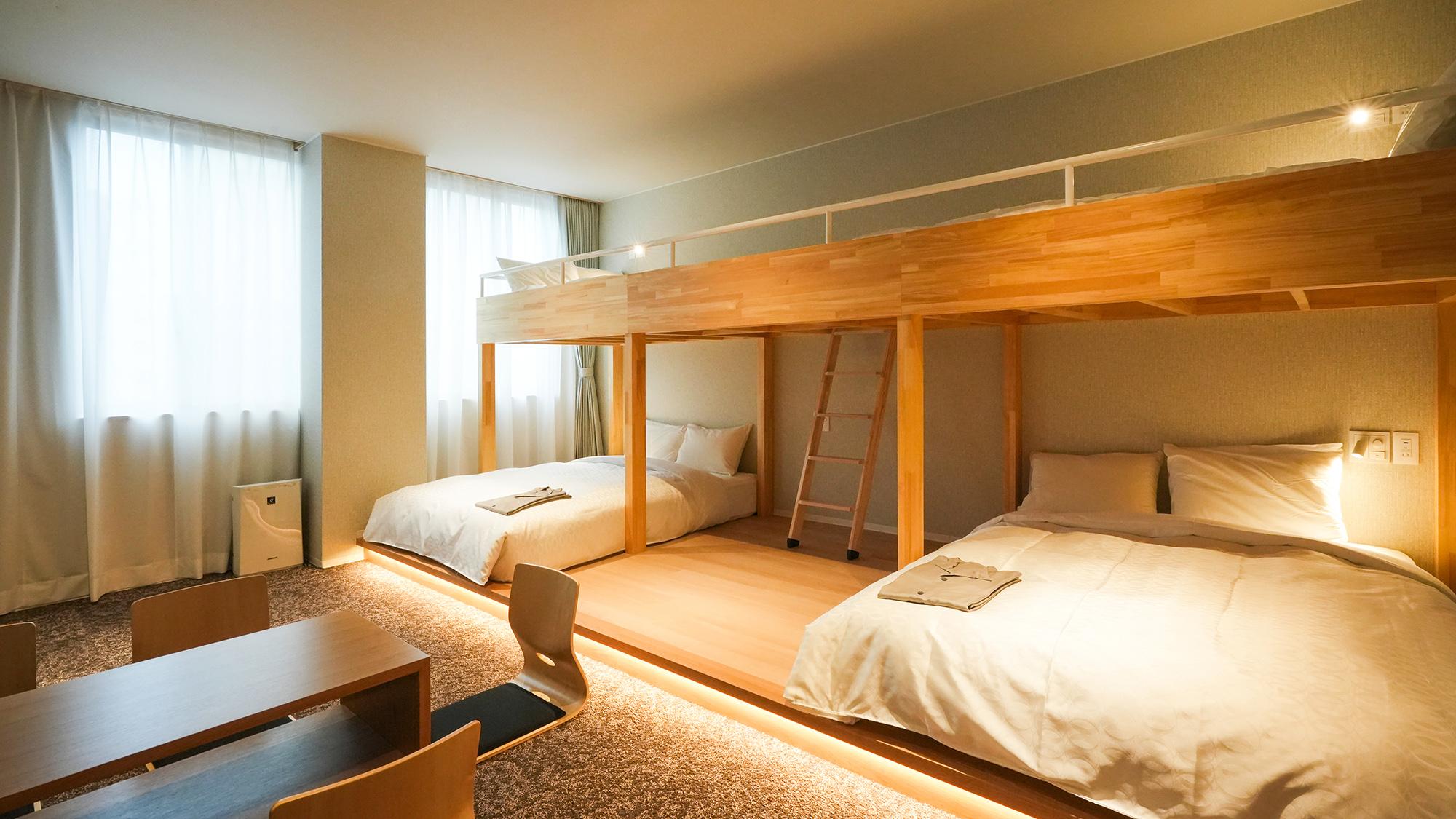 Renovated, Suite, Quadruple, Bunk Bed, Unit Bath
